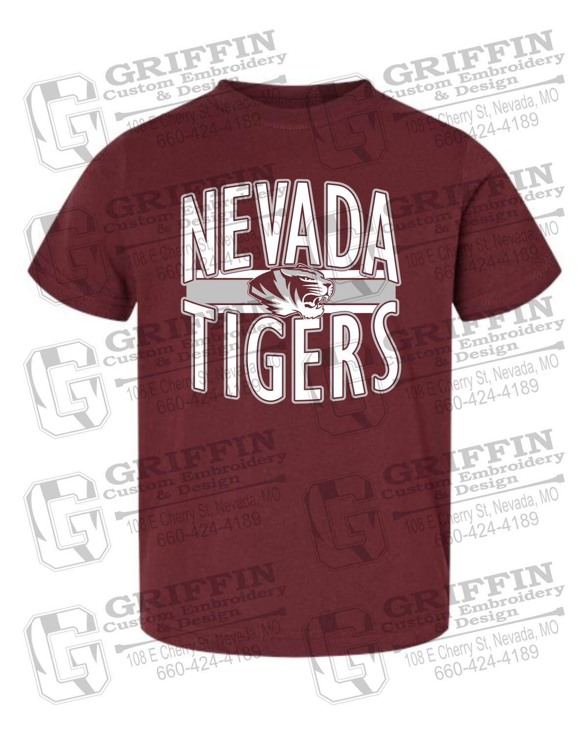 Toddler/Infant Cotton T-Shirt - Nevada Tigers 25-Z
