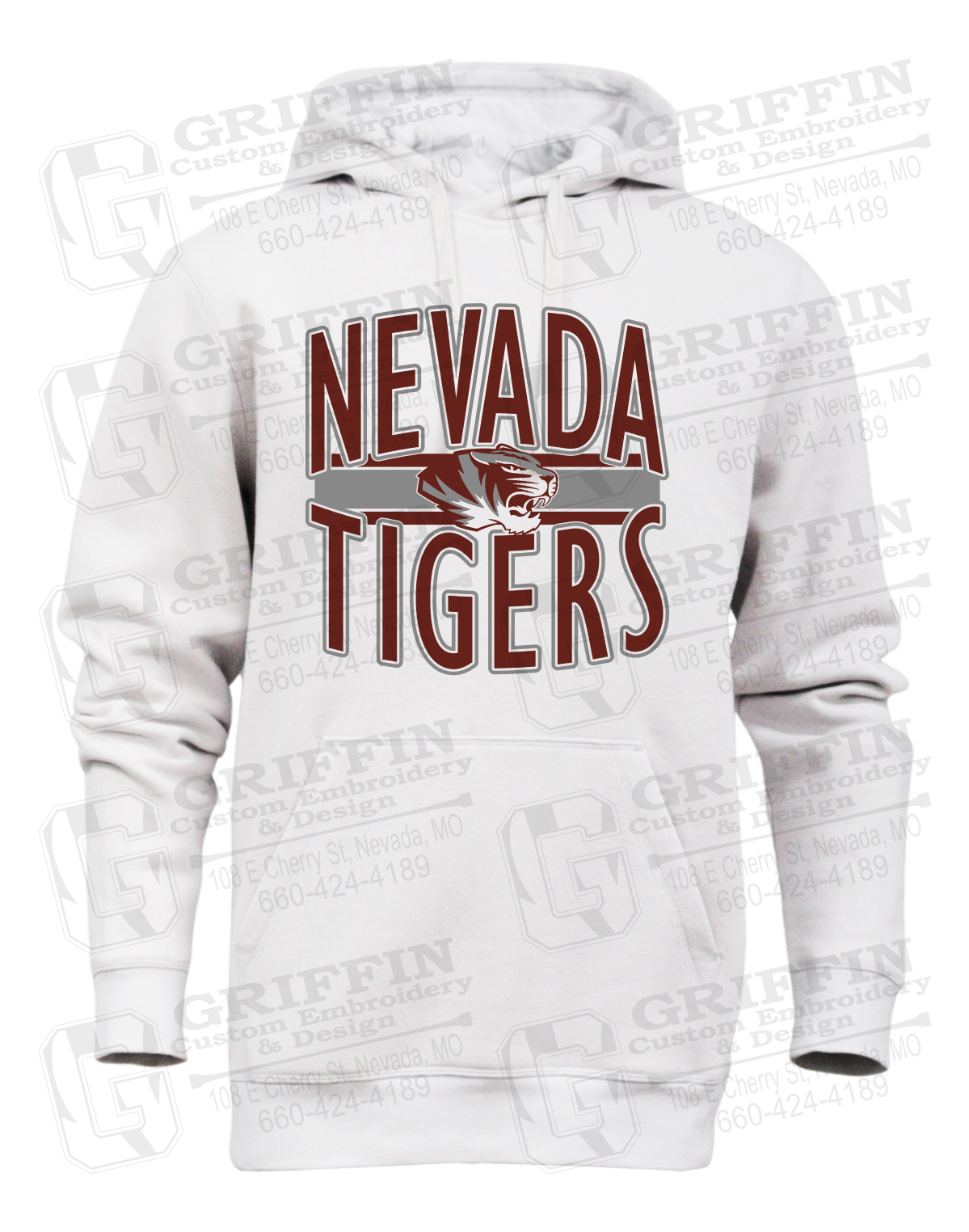 Heavyweight Fleece Hoodie - Nevada Tigers 25-Z