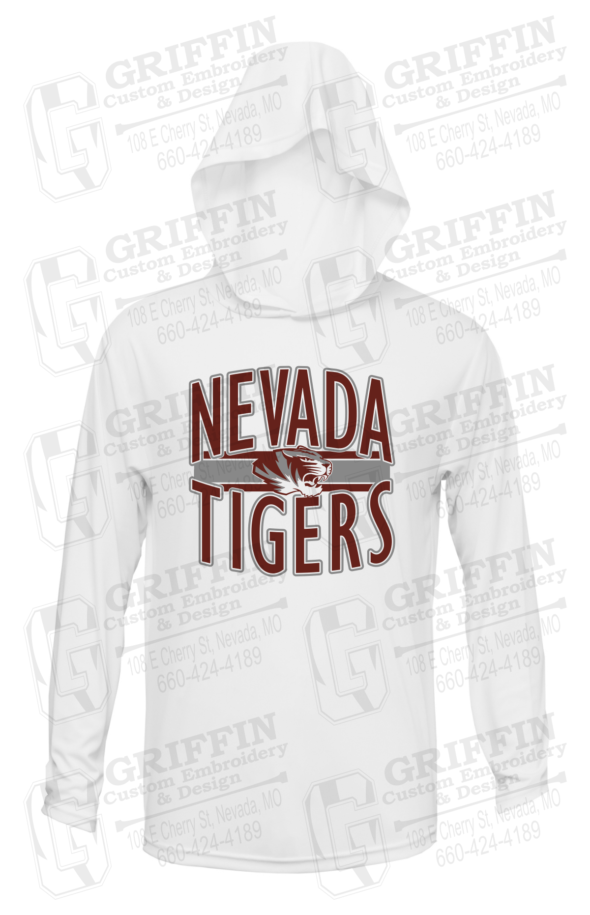 Dry-Fit T-Shirt Hoodie - Nevada Tigers 25-Z