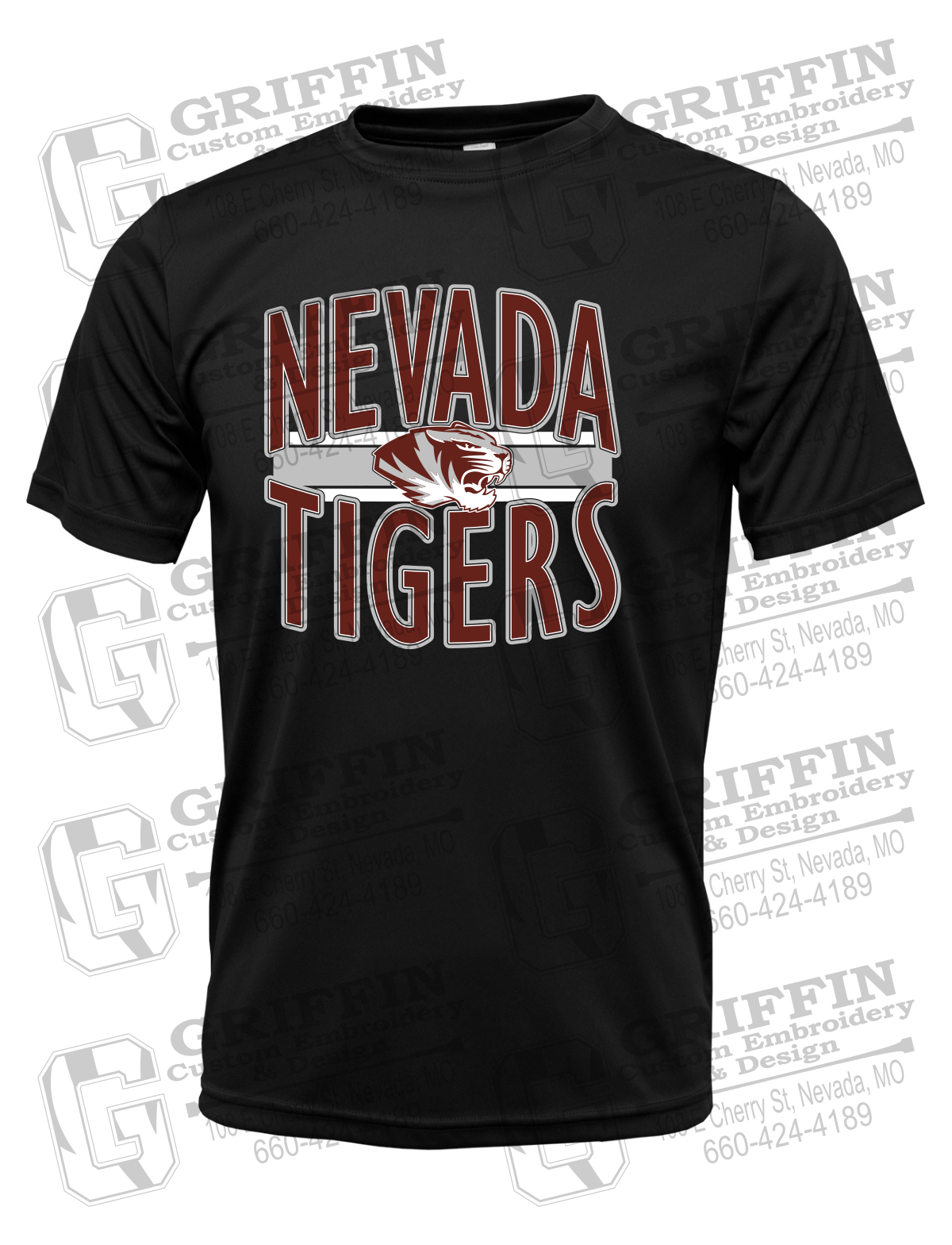 Dry-Fit Short Sleeve T-Shirt - Nevada Tigers 25-Z