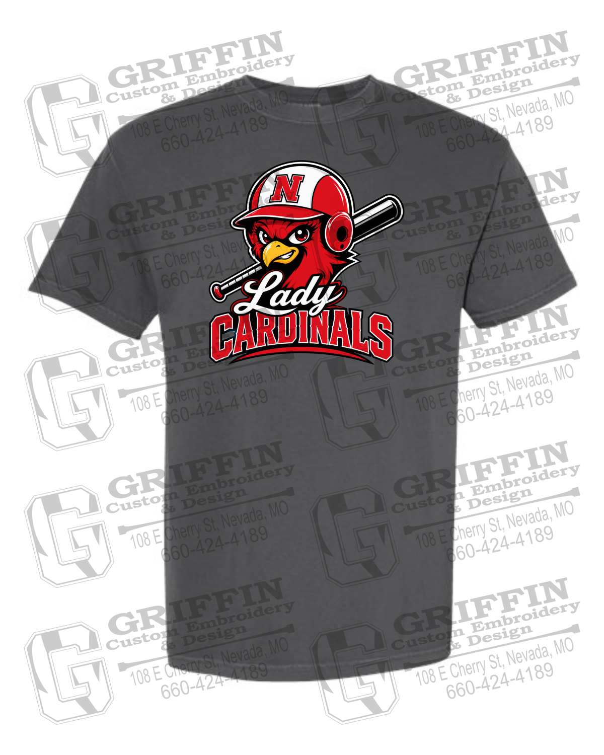 Comfort Colors Short Sleeve T-Shirt - Lady Cardinals Softball 26-A