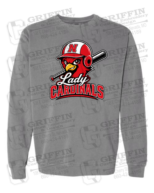 Comfort Colors Crewneck Sweatshirt - Lady Cardinals Softball 26-A