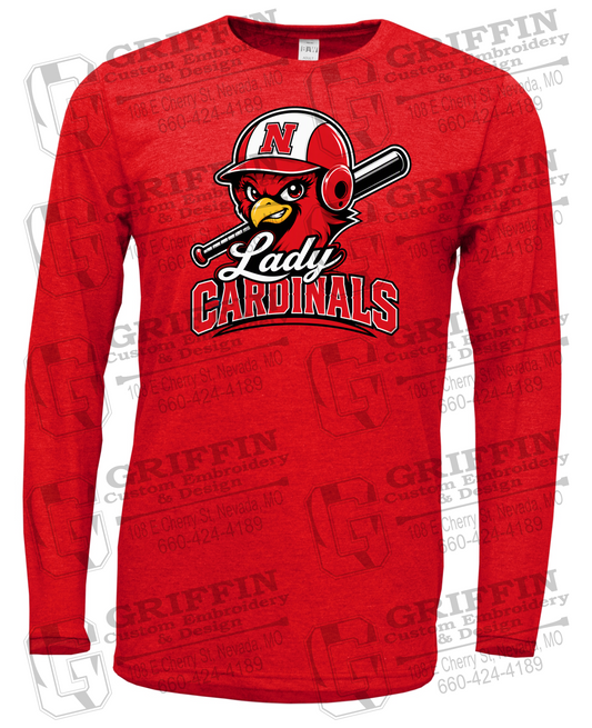 Soft-Tek Long Sleeve T-Shirt - Lady Cardinals Softball 26-A