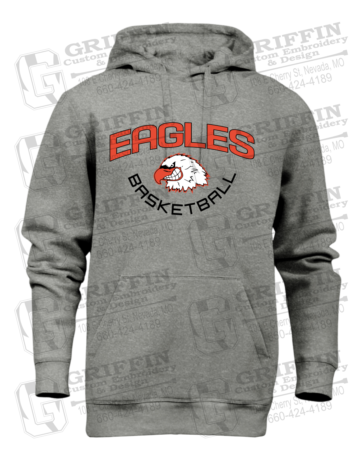 Heavyweight Fleece Hoodie - Basketball - Jasper Eagles 26-A