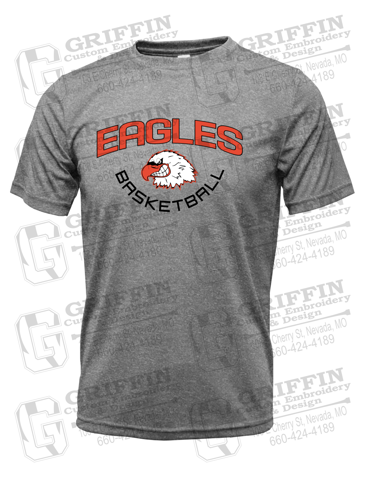 Dry-Fit Short Sleeve T-Shirt - Basketball - Jasper Eagles 26-A