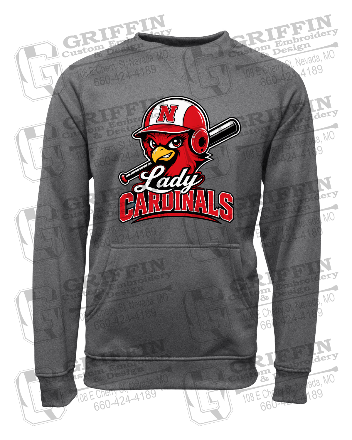 Performance Fleece Sweatshirt - Lady Cardinals Softball 26-A