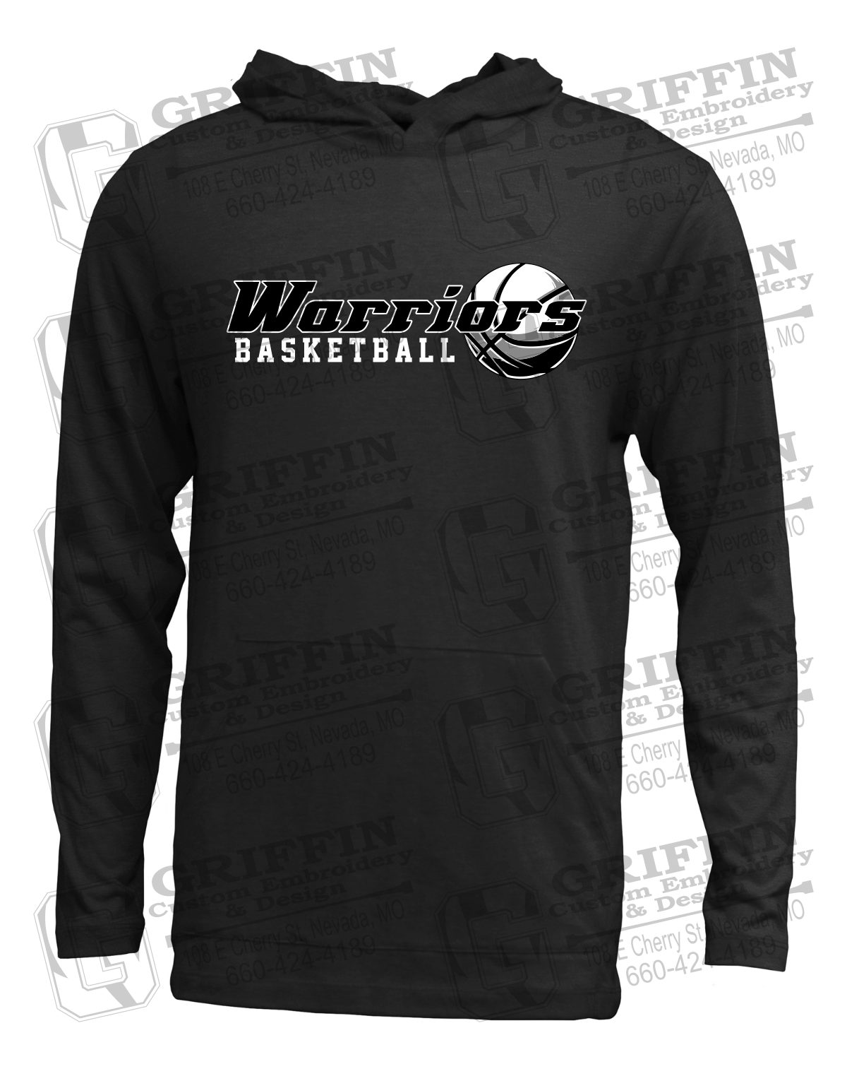 Soft-Tek T-Shirt Hoodie - Warriors Basketball 26-A