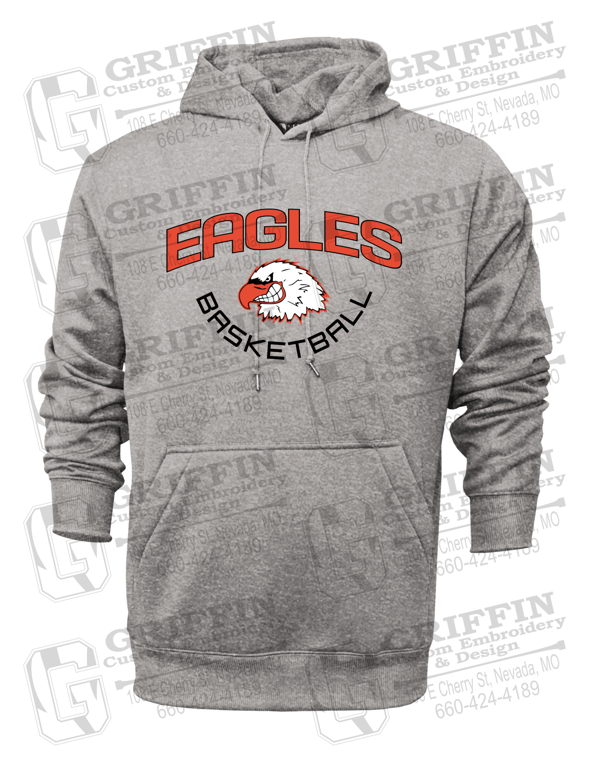 Performance Fleece Hoodie - Basketball - Jasper Eagles 26-A