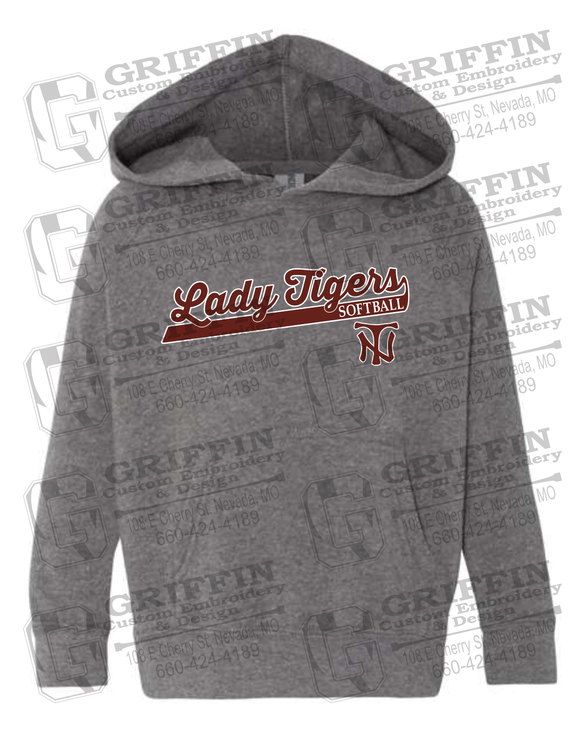 Toddler Hoodie - Softball - Nevada Tigers 26-B