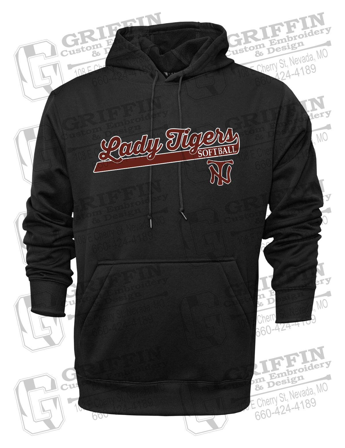 Performance Fleece Hoodie - Softball - Nevada Tigers 26-B