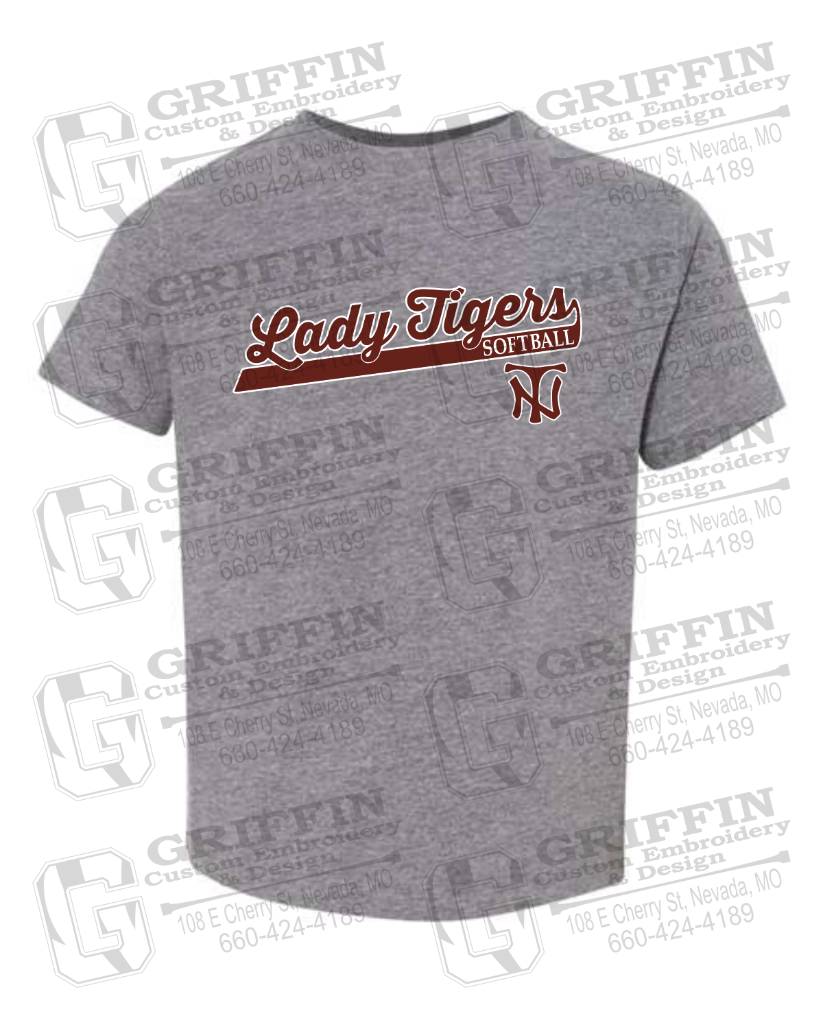Toddler/Infant Cotton T-Shirt - Softball - Nevada Tigers 26-B