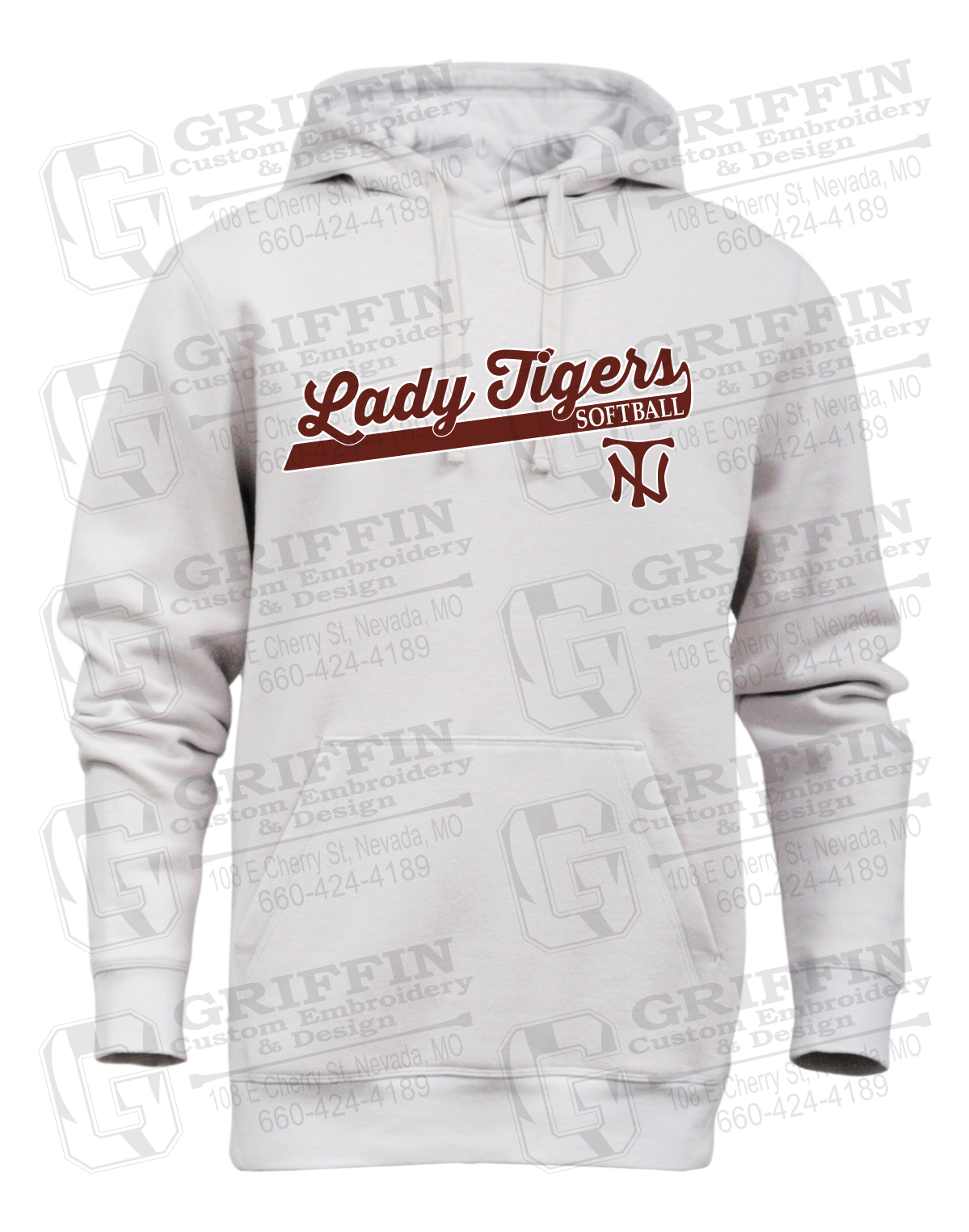 Heavyweight Fleece Hoodie - Softball - Nevada Tigers 26-B
