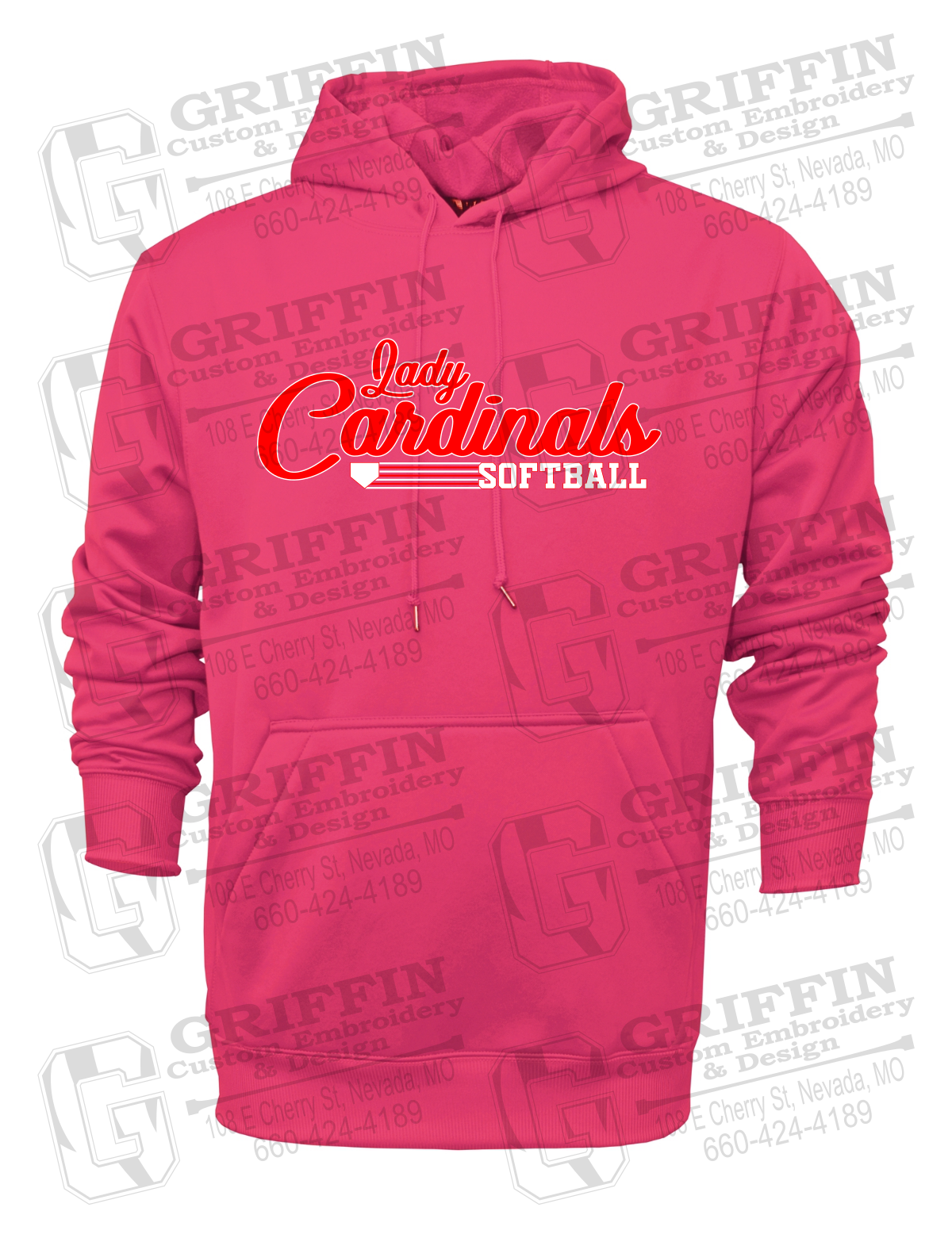 Performance Fleece Hoodie - Lady Cardinals Softball 26-B