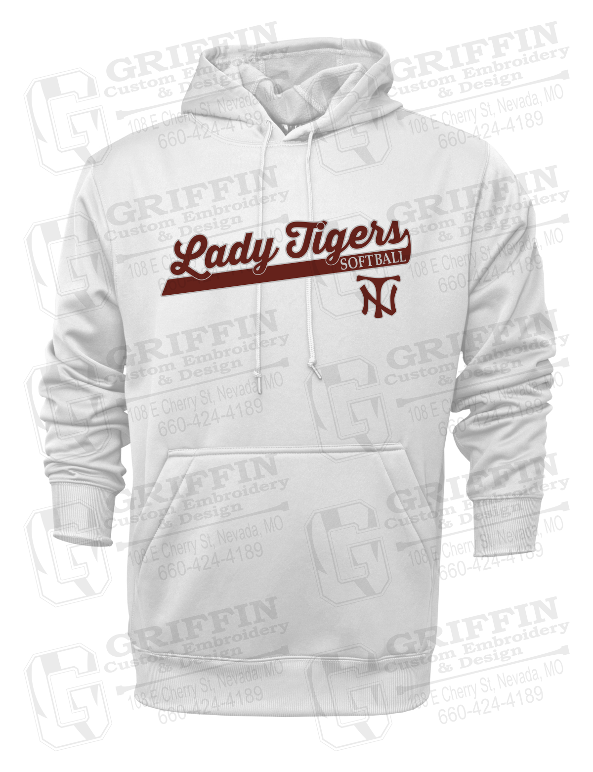 Performance Fleece Hoodie - Softball - Nevada Tigers 26-B