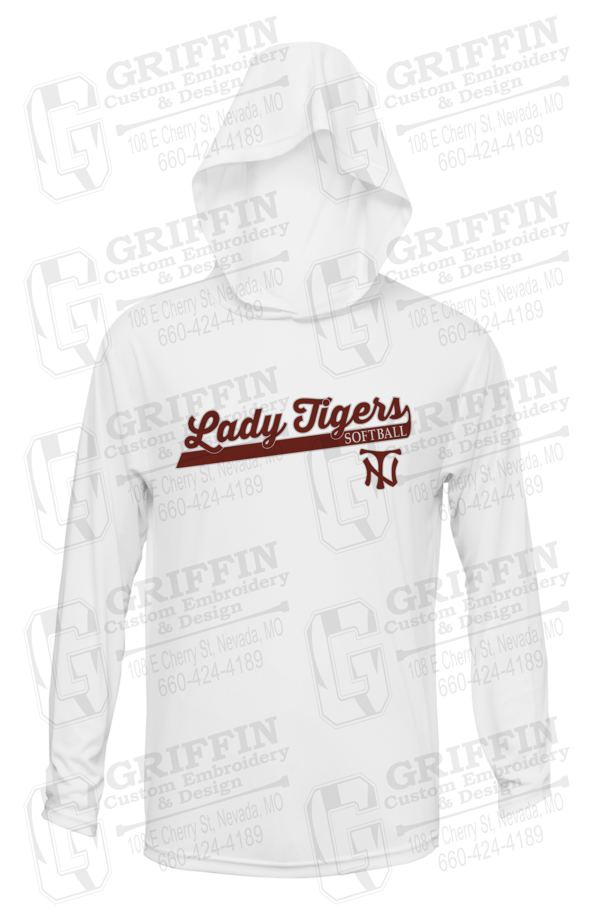 Dry-Fit T-Shirt Hoodie - Softball - Nevada Tigers 26-B