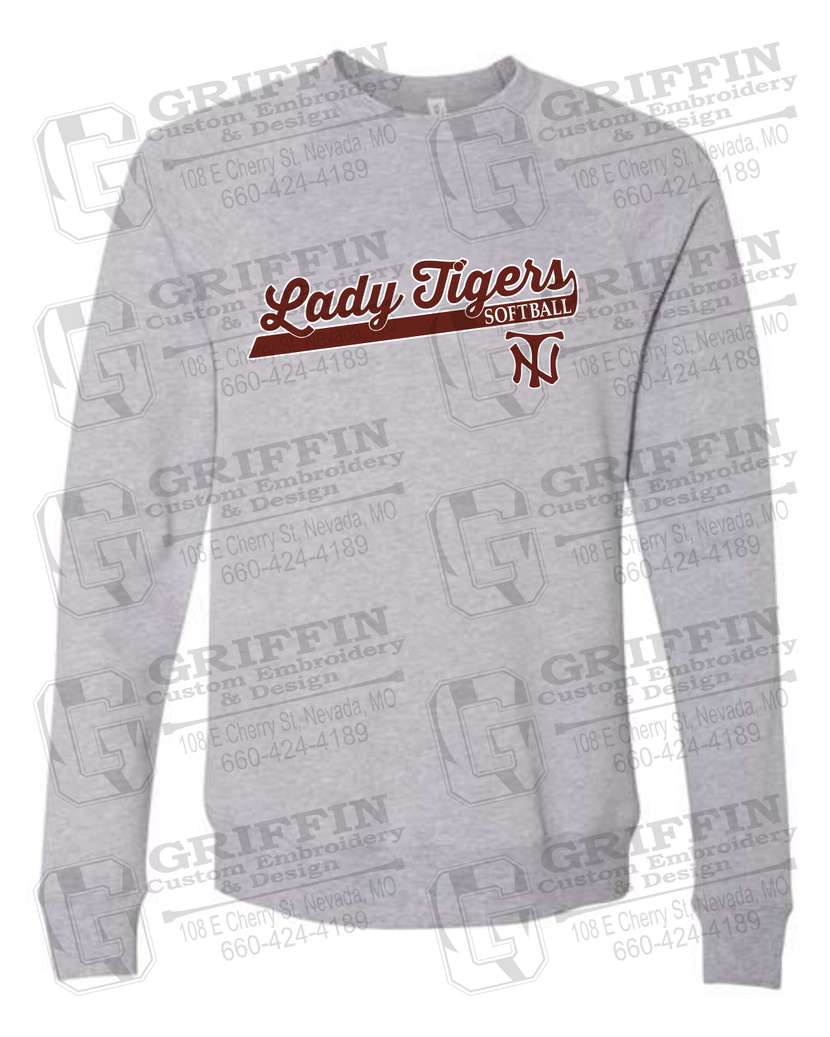Sponge Fleece Sweatshirt - Softball - Nevada Tigers 26-B