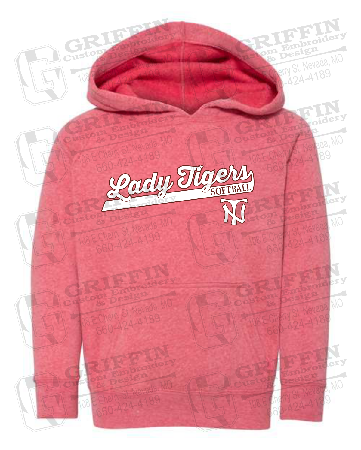 Toddler Hoodie - Softball - Nevada Tigers 26-B