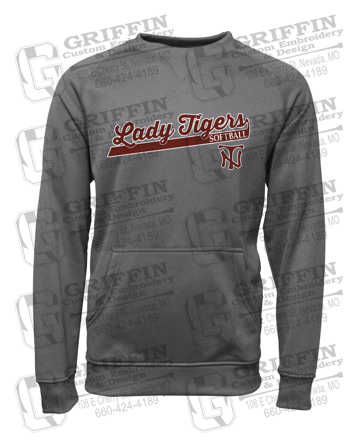 Performance Fleece Sweatshirt - Softball - Nevada Tigers 26-B