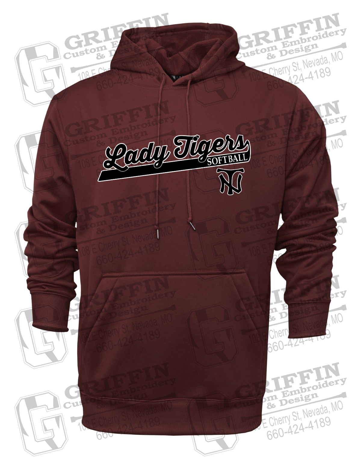 Performance Fleece Hoodie - Softball - Nevada Tigers 26-B