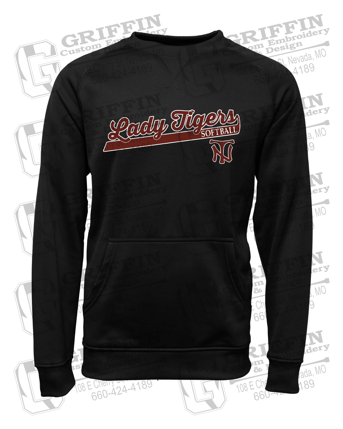 Performance Fleece Sweatshirt - Softball - Nevada Tigers 26-B
