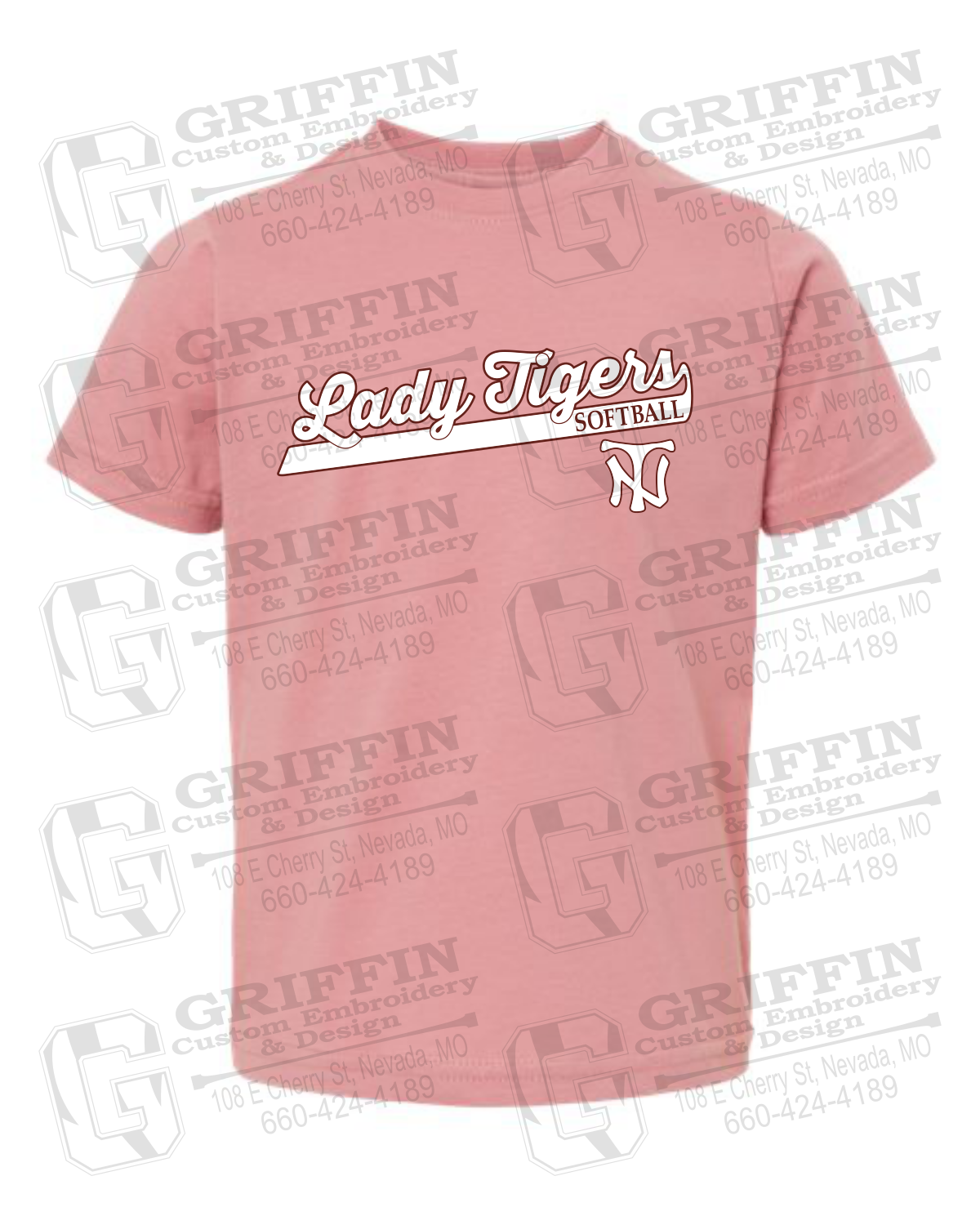 Toddler/Infant Cotton T-Shirt - Softball - Nevada Tigers 26-B