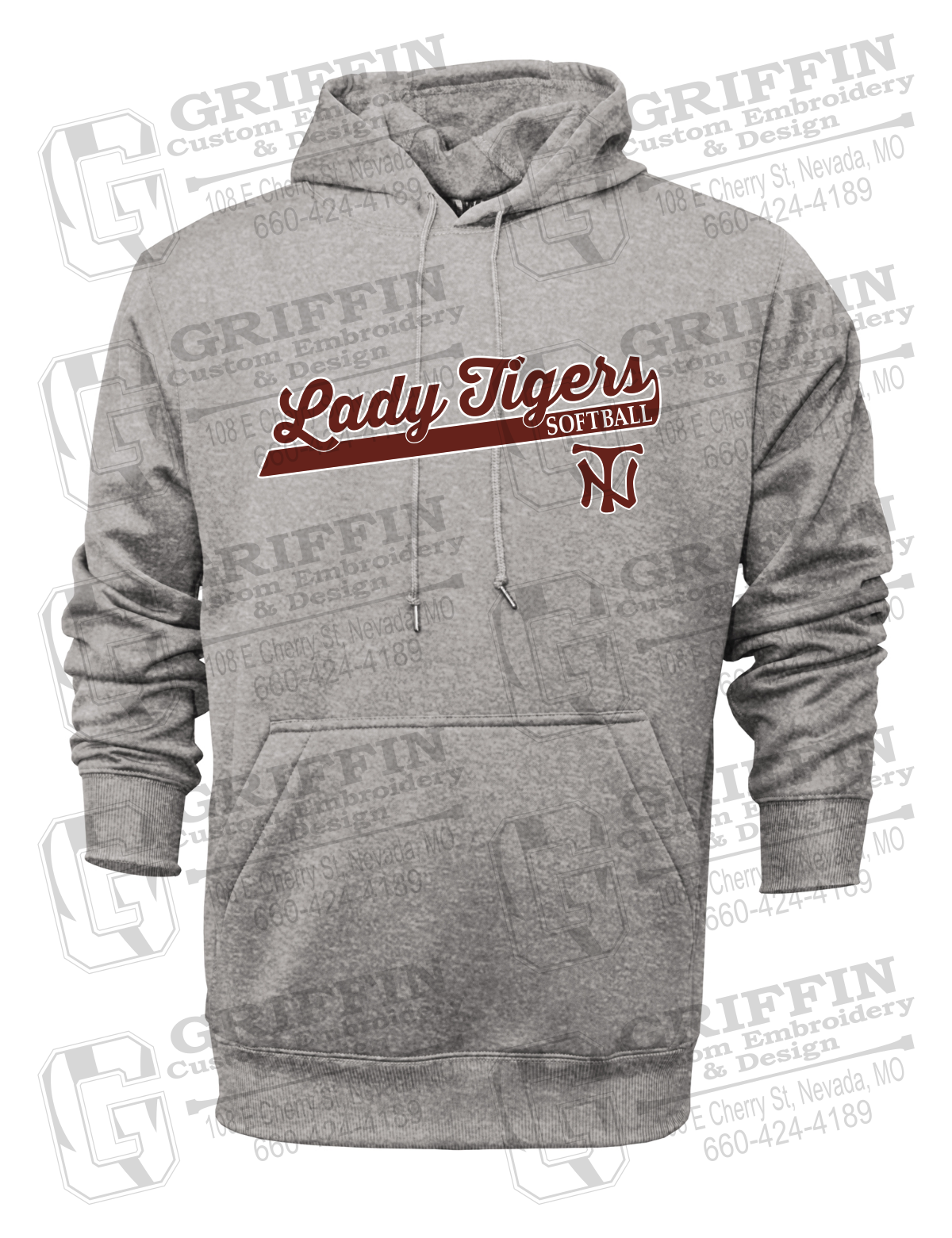 Performance Fleece Hoodie - Softball - Nevada Tigers 26-B
