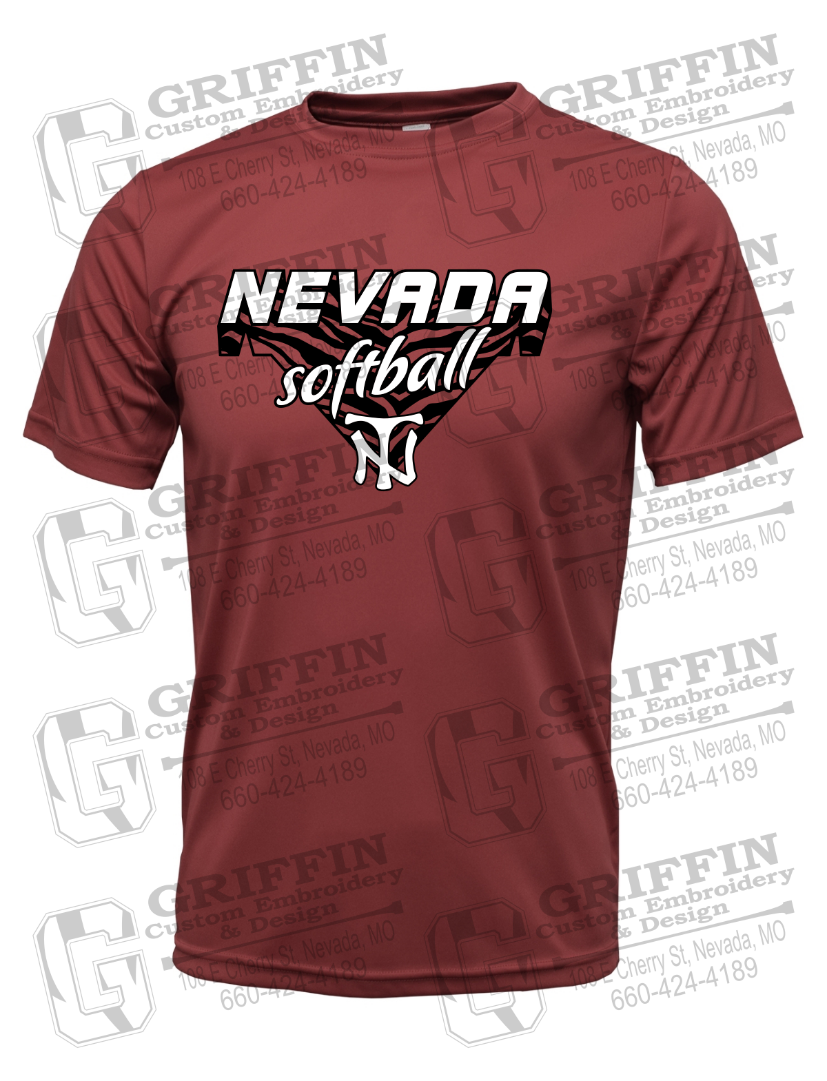Dry-Fit Short Sleeve T-Shirt - Softball - Nevada Tigers 26-C