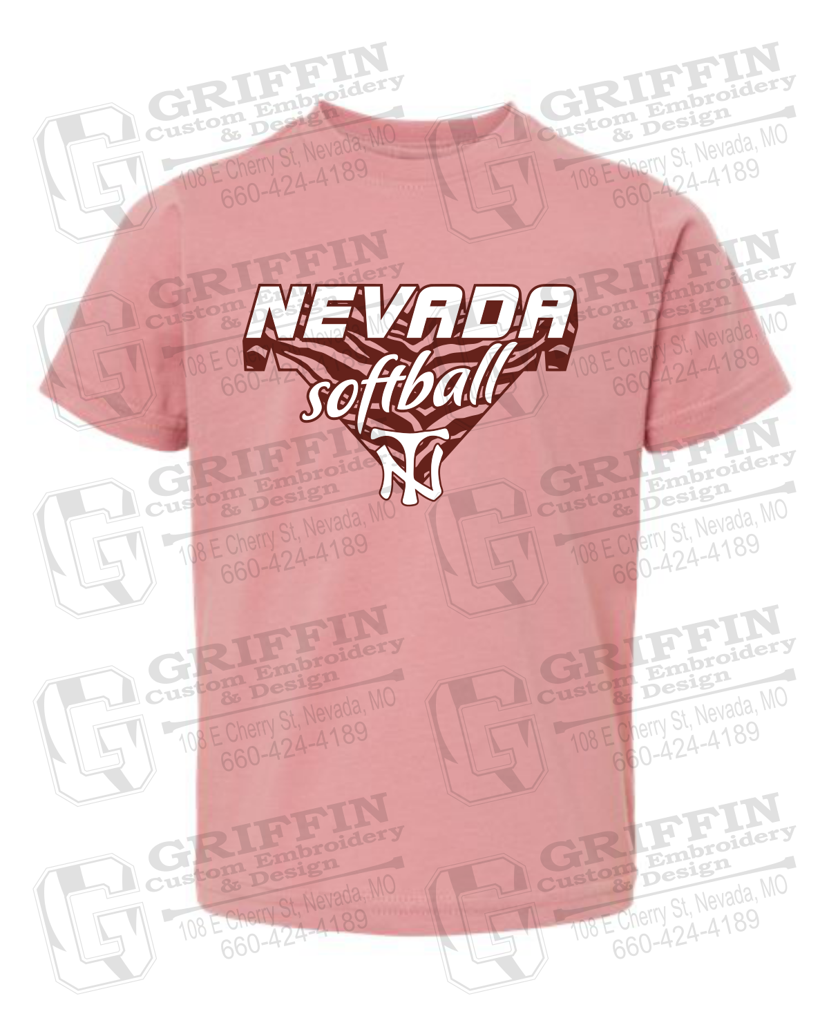 Toddler/Infant Cotton T-Shirt - Softball - Nevada Tigers 26-C