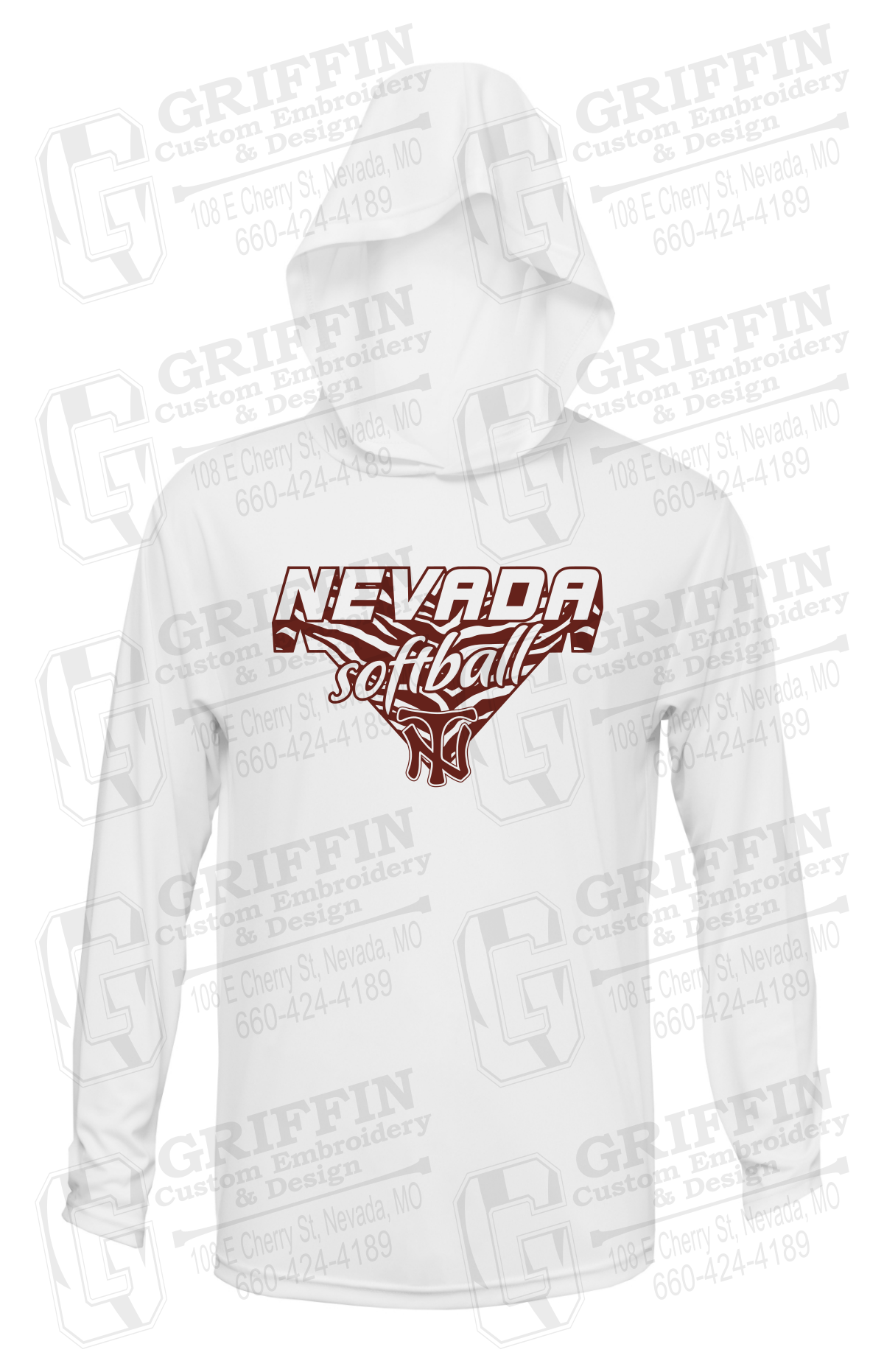 Dry-Fit T-Shirt Hoodie - Softball - Nevada Tigers 26-C