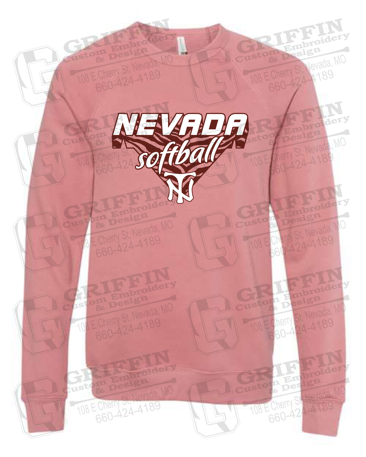 Sponge Fleece Sweatshirt - Softball - Nevada Tigers 26-C