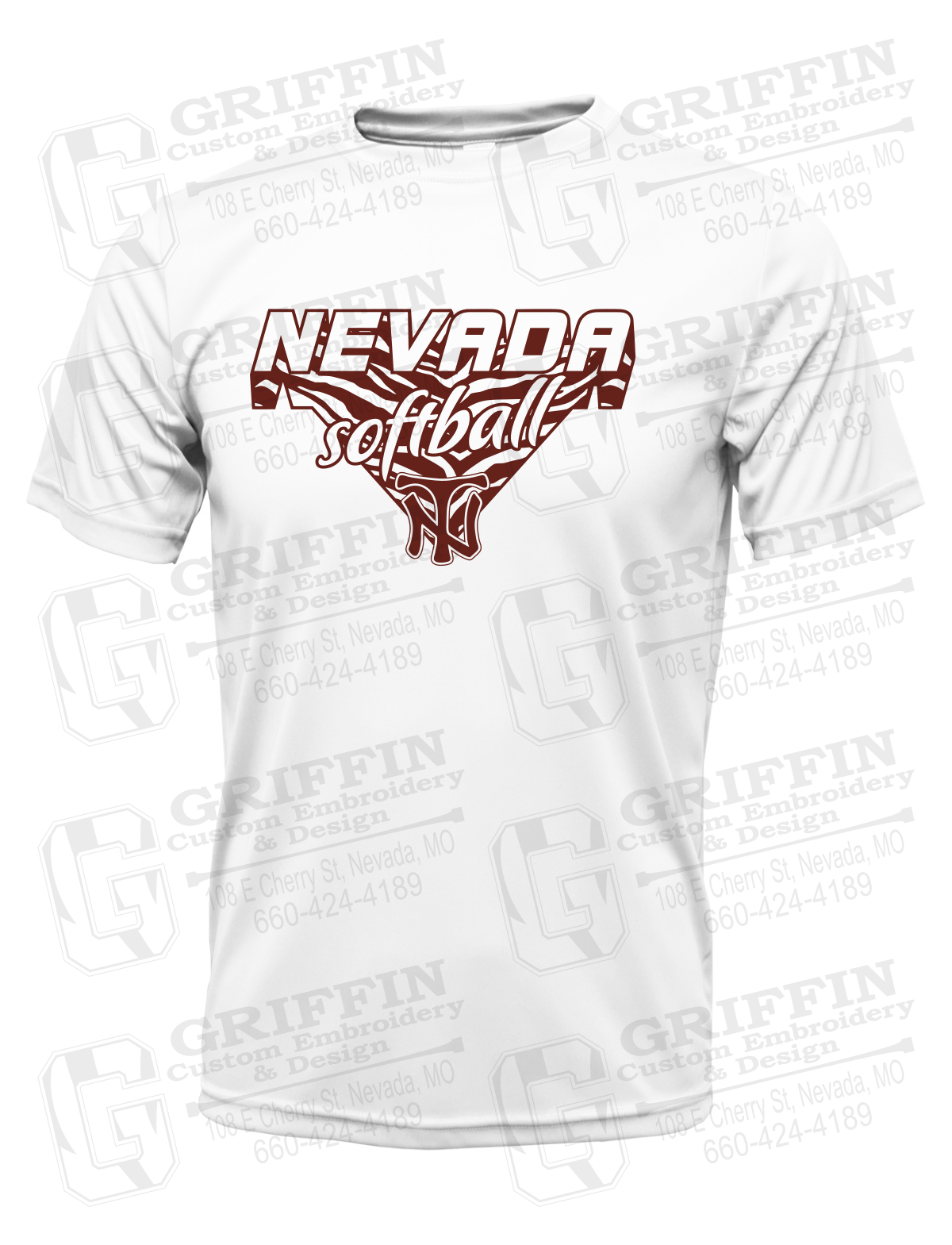 Dry-Fit Short Sleeve T-Shirt - Softball - Nevada Tigers 26-C