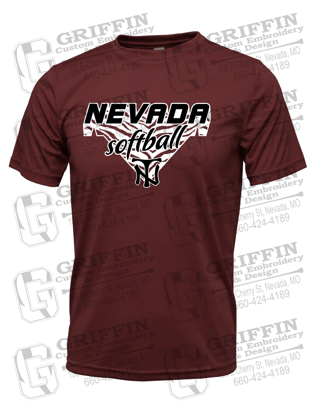 Dry-Fit Short Sleeve T-Shirt - Softball - Nevada Tigers 26-C