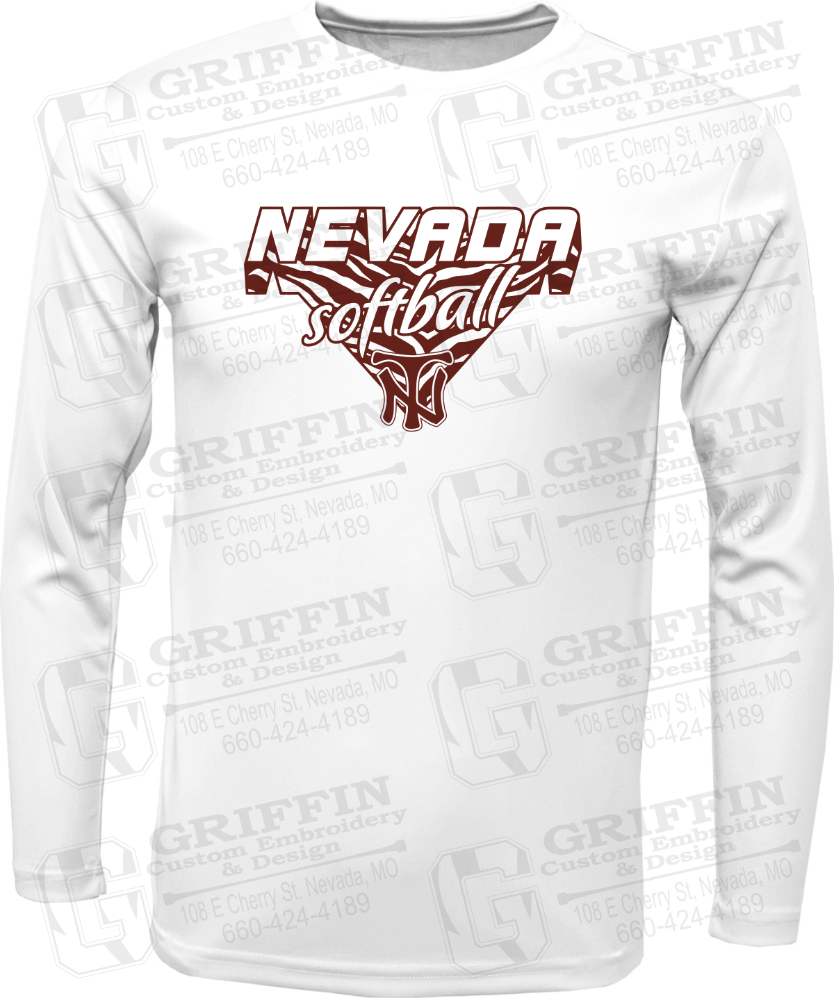 Dry-Fit Long Sleeve T-Shirt - Softball - Nevada Tigers 26-C