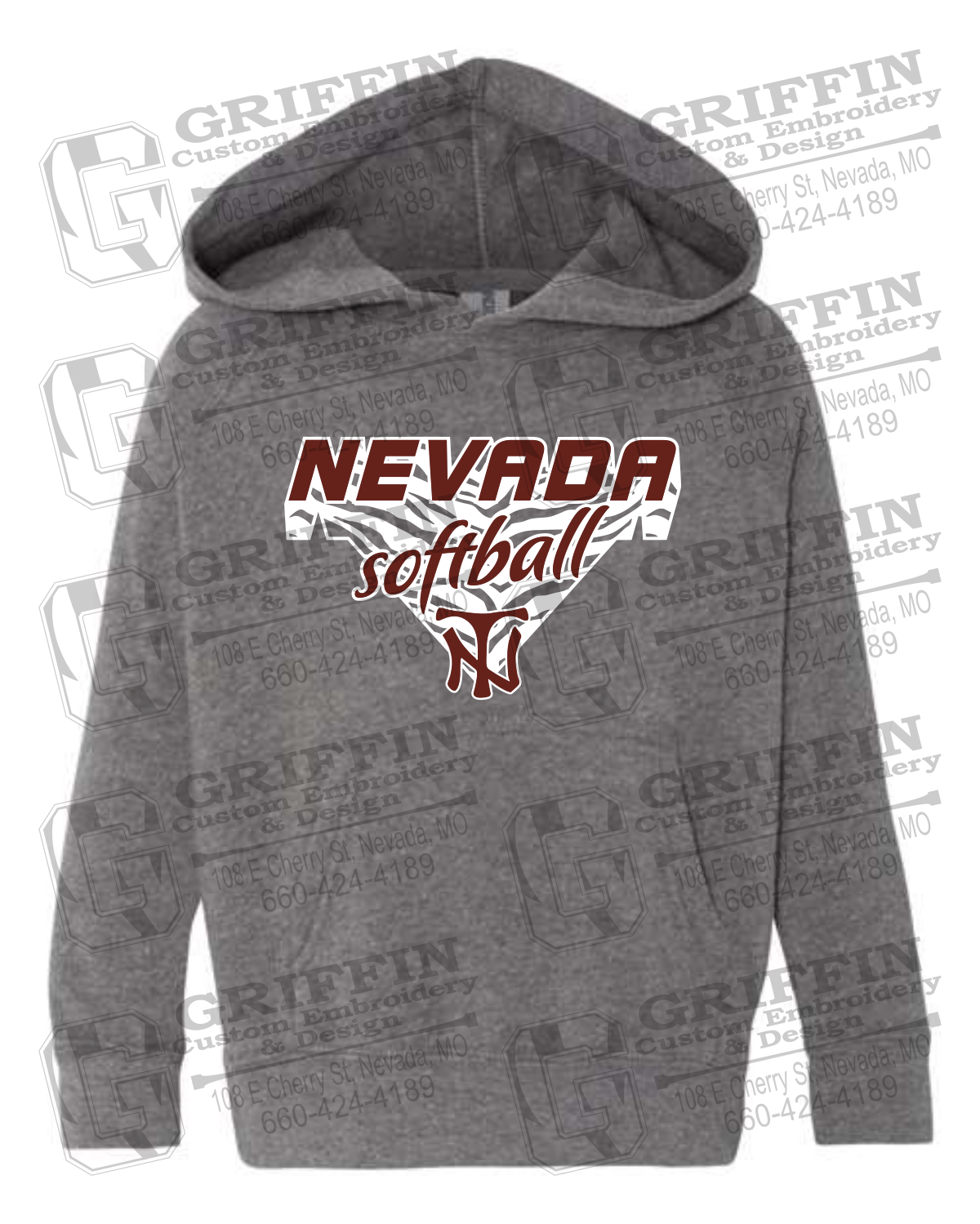 Toddler Hoodie - Softball - Nevada Tigers 26-C
