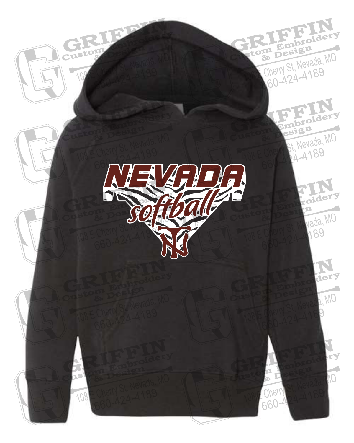Toddler Hoodie - Softball - Nevada Tigers 26-C