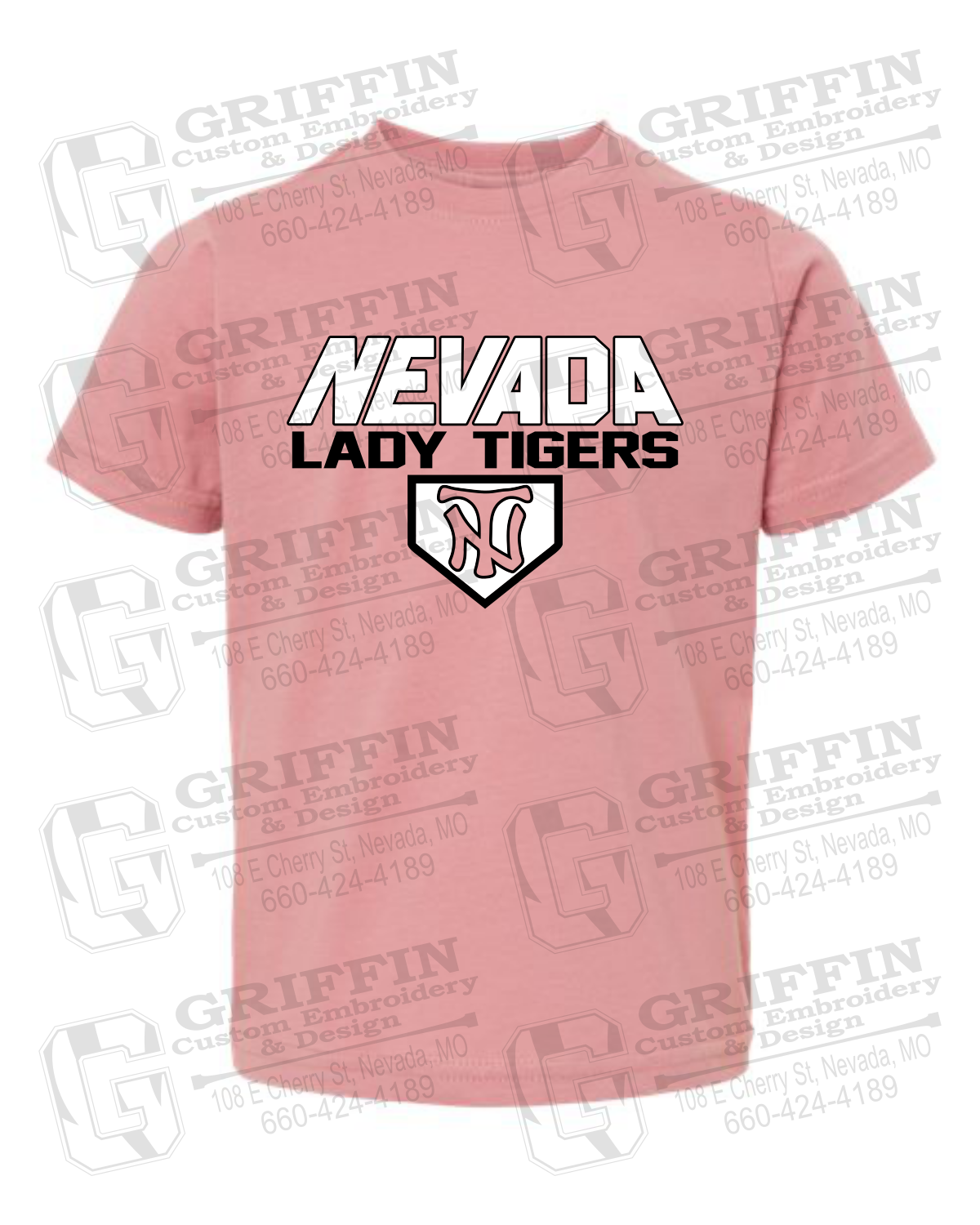 Toddler/Infant Cotton T-Shirt - Softball - Nevada Tigers 26-D
