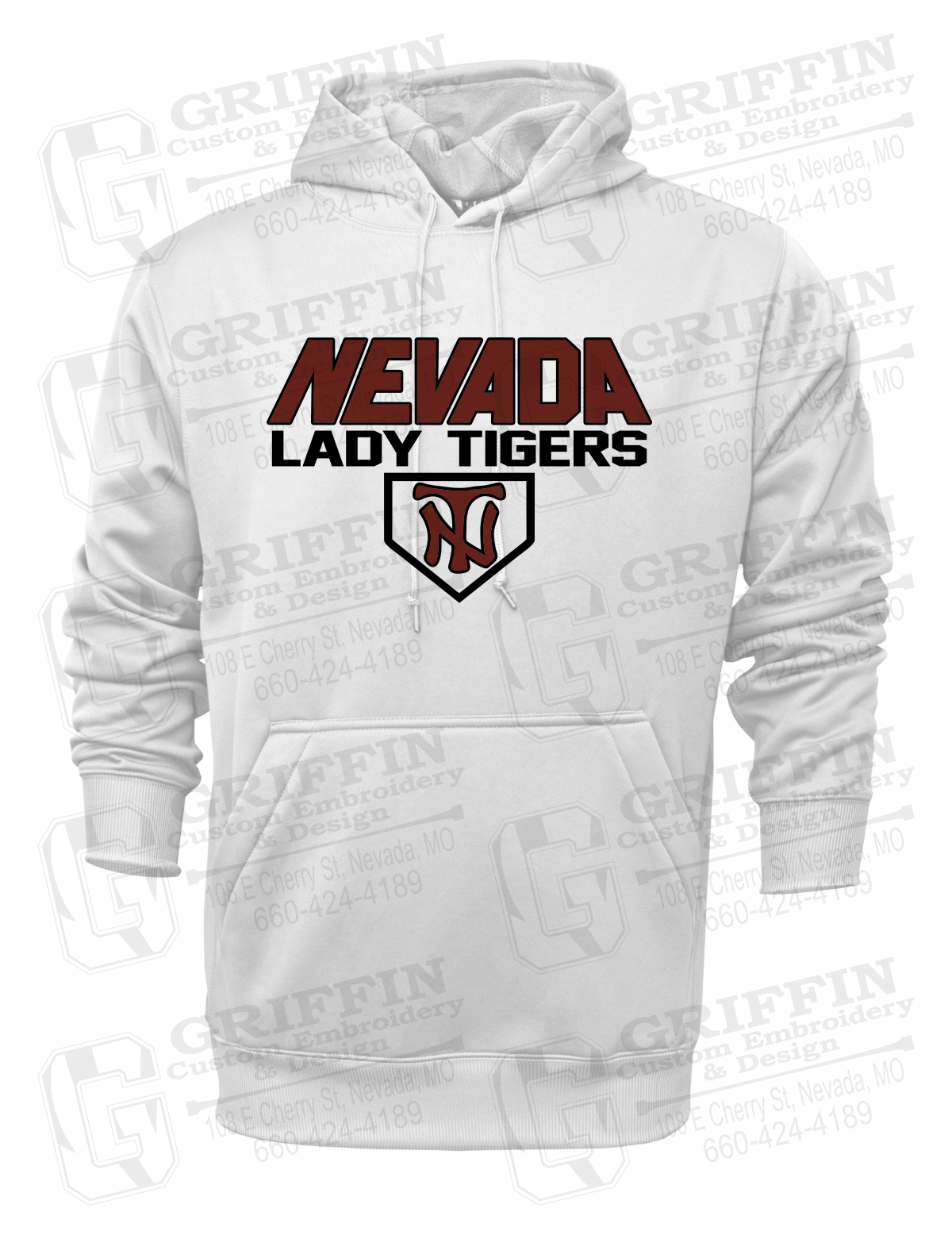 Performance Fleece Hoodie - Softball - Nevada Tigers 26-D