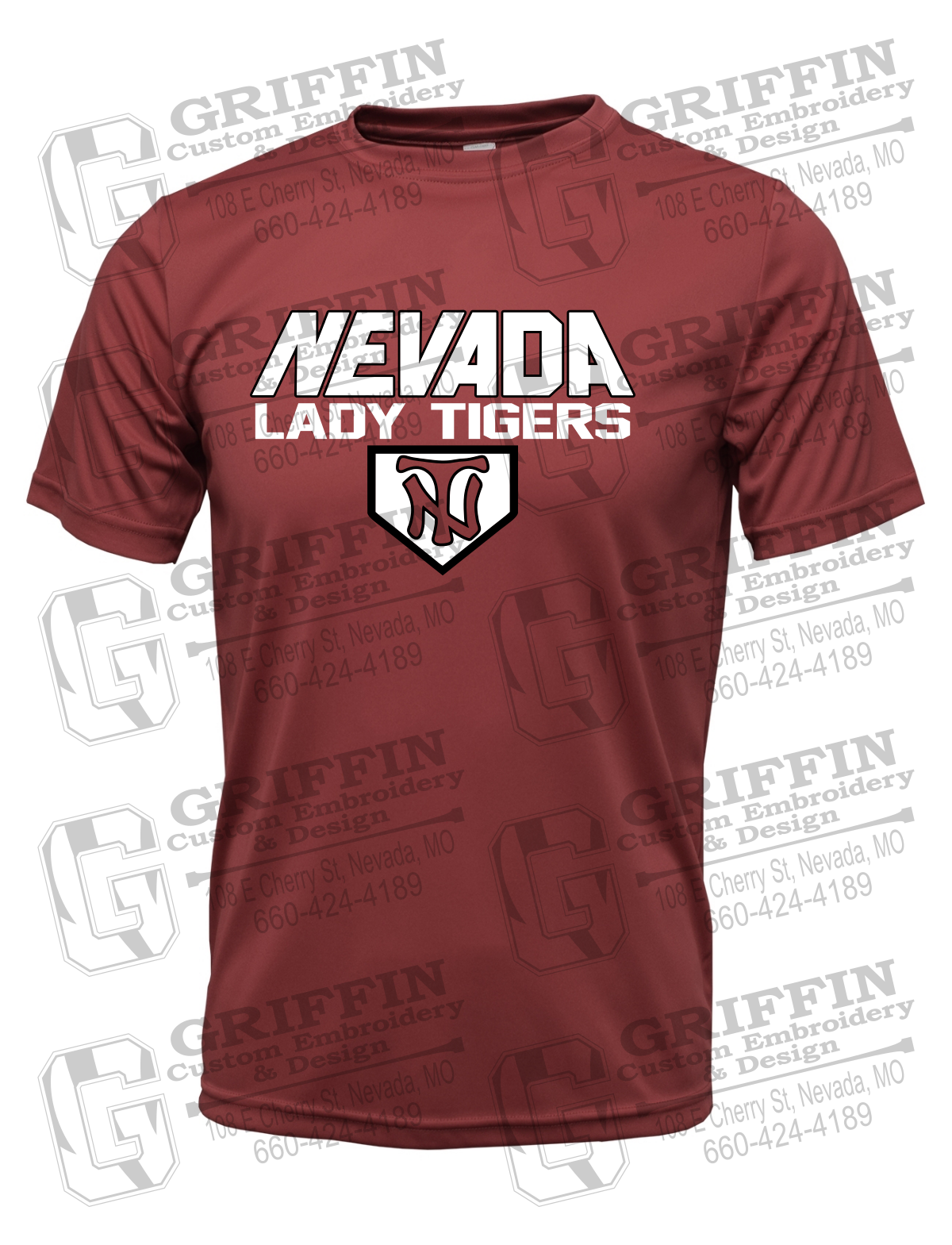 Dry-Fit Short Sleeve T-Shirt - Softball - Nevada Tigers 26-D