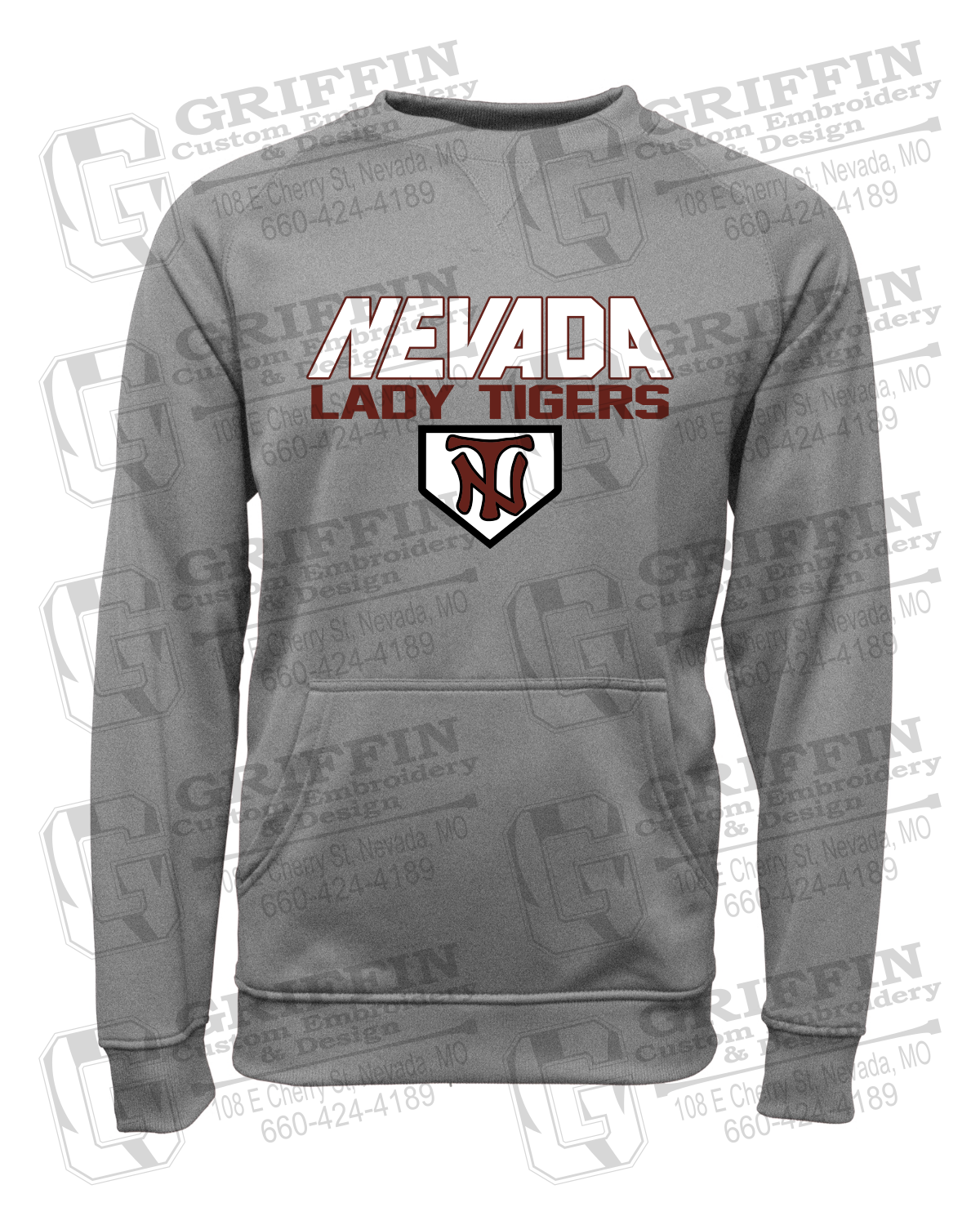 Performance Fleece Sweatshirt - Softball - Nevada Tigers 26-D