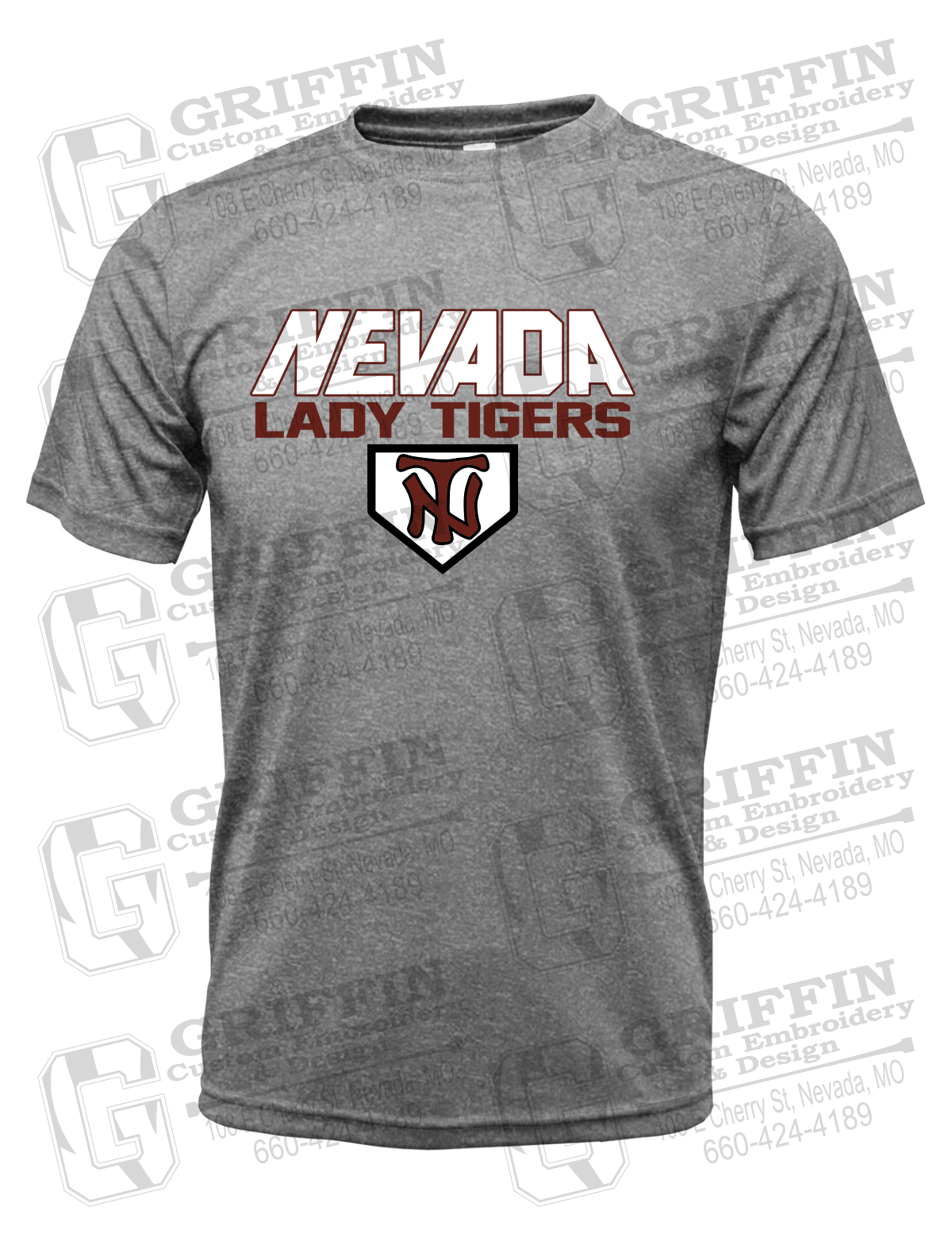 Dry-Fit Short Sleeve T-Shirt - Softball - Nevada Tigers 26-D