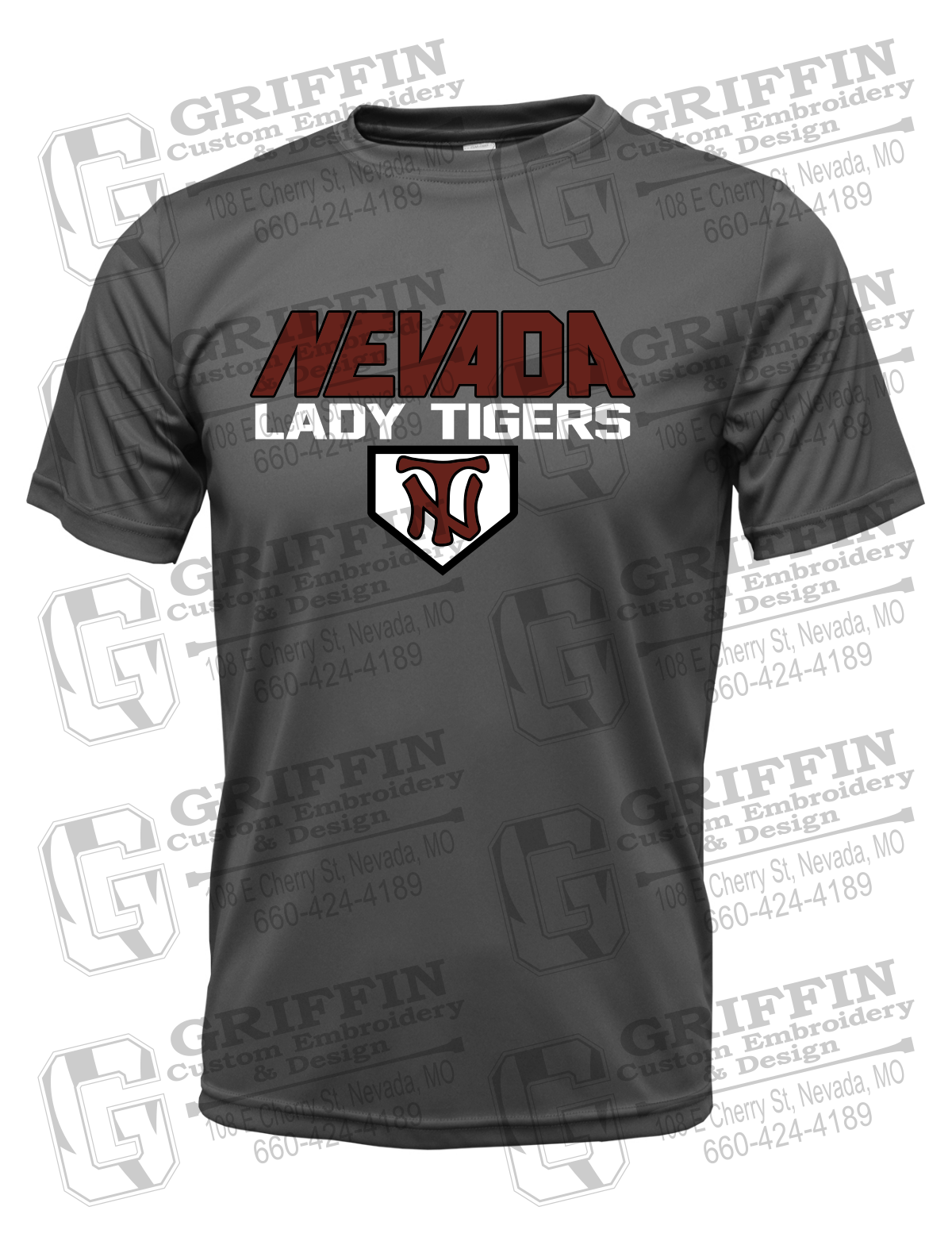 Dry-Fit Short Sleeve T-Shirt - Softball - Nevada Tigers 26-D