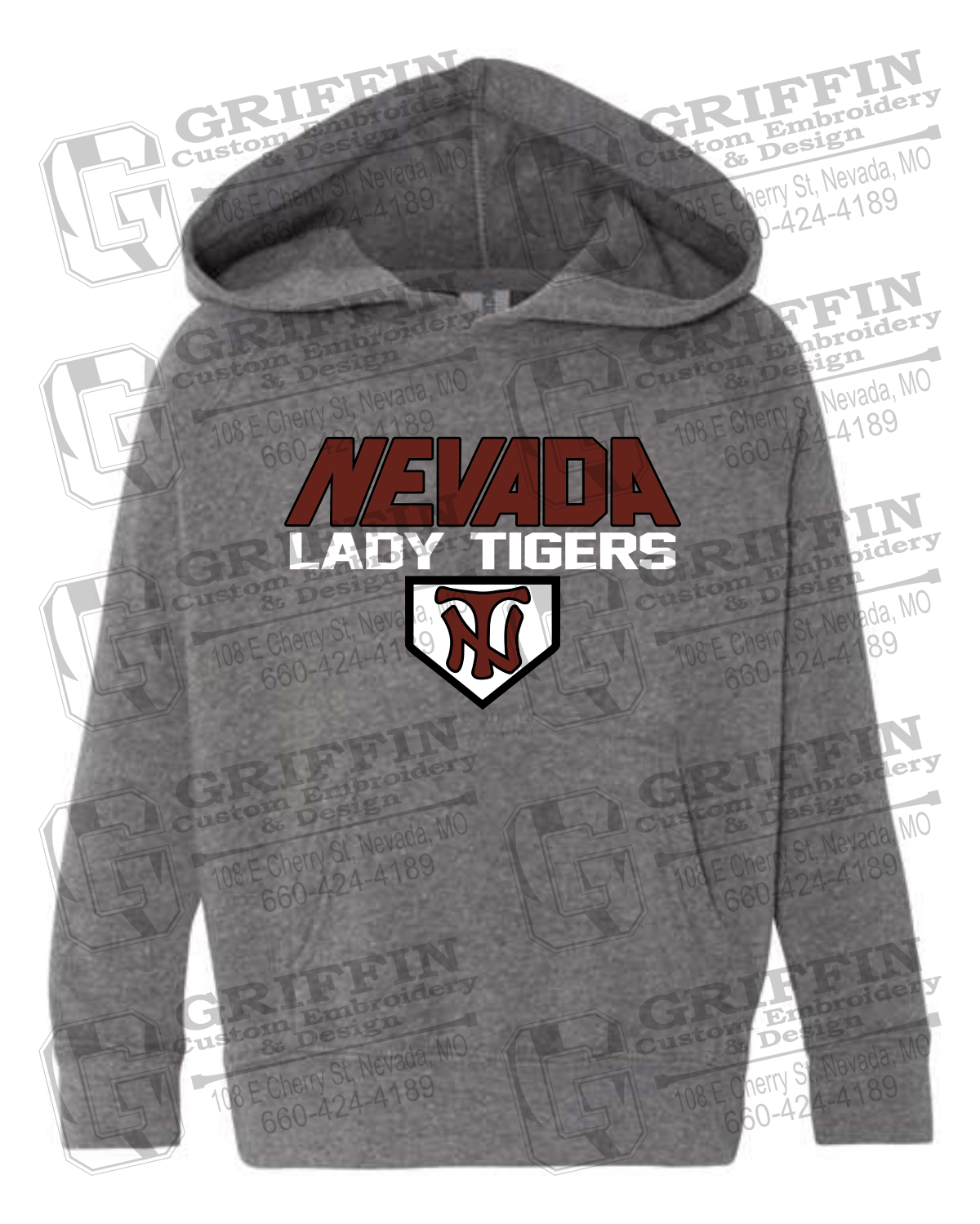 Toddler Hoodie - Softball - Nevada Tigers 26-D