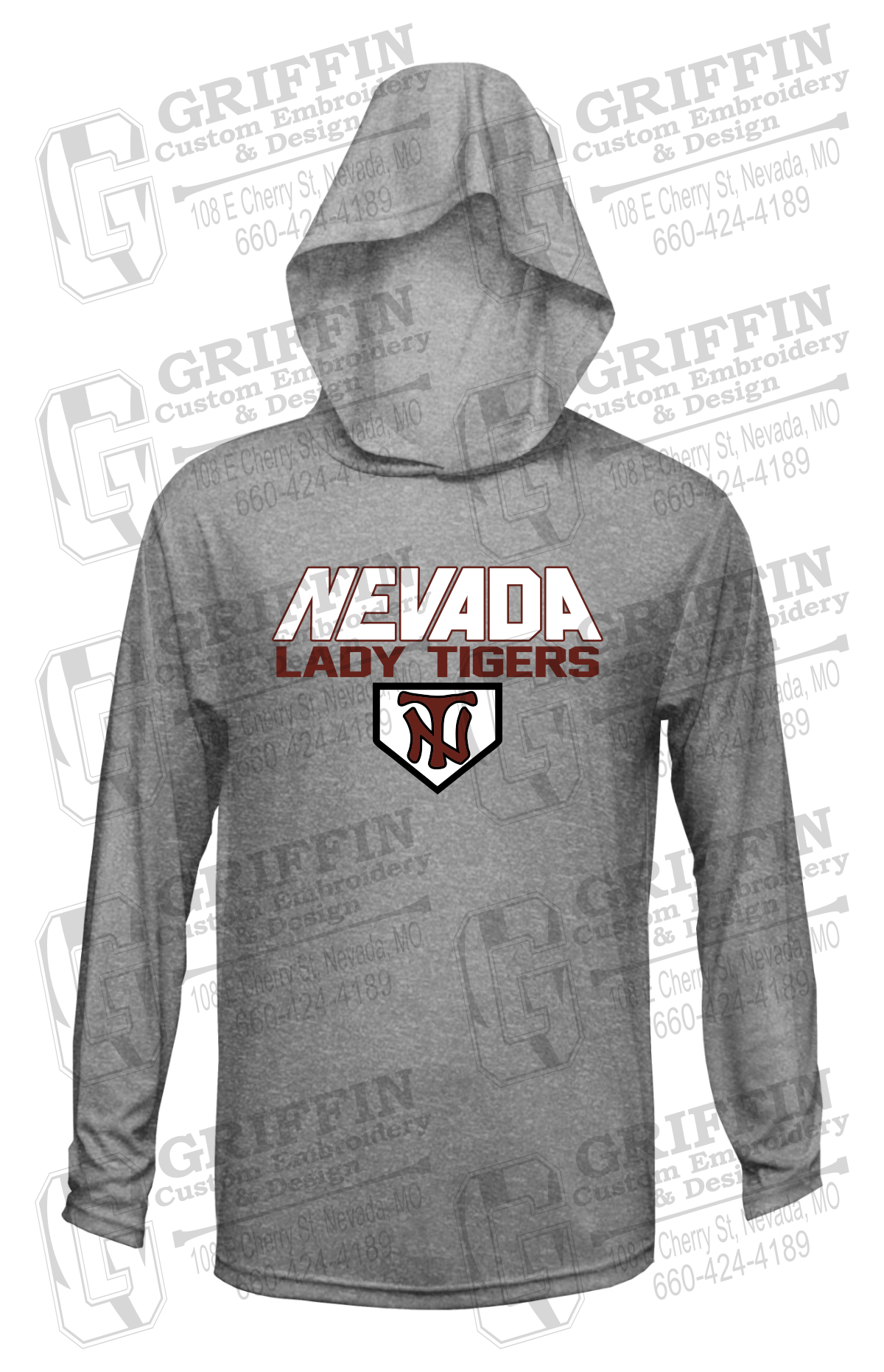 Dry-Fit T-Shirt Hoodie - Softball - Nevada Tigers 26-D