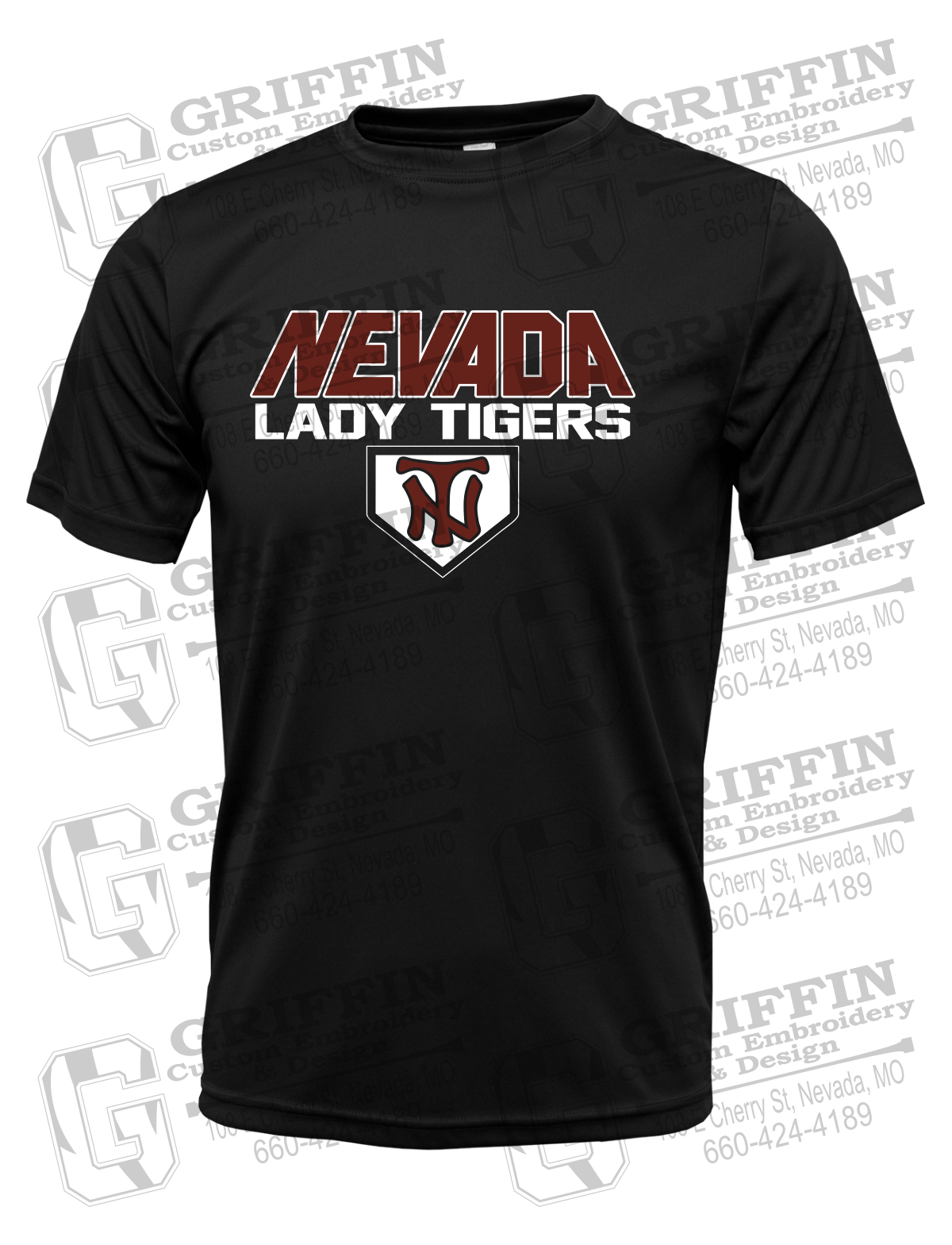 Dry-Fit Short Sleeve T-Shirt - Softball - Nevada Tigers 26-D