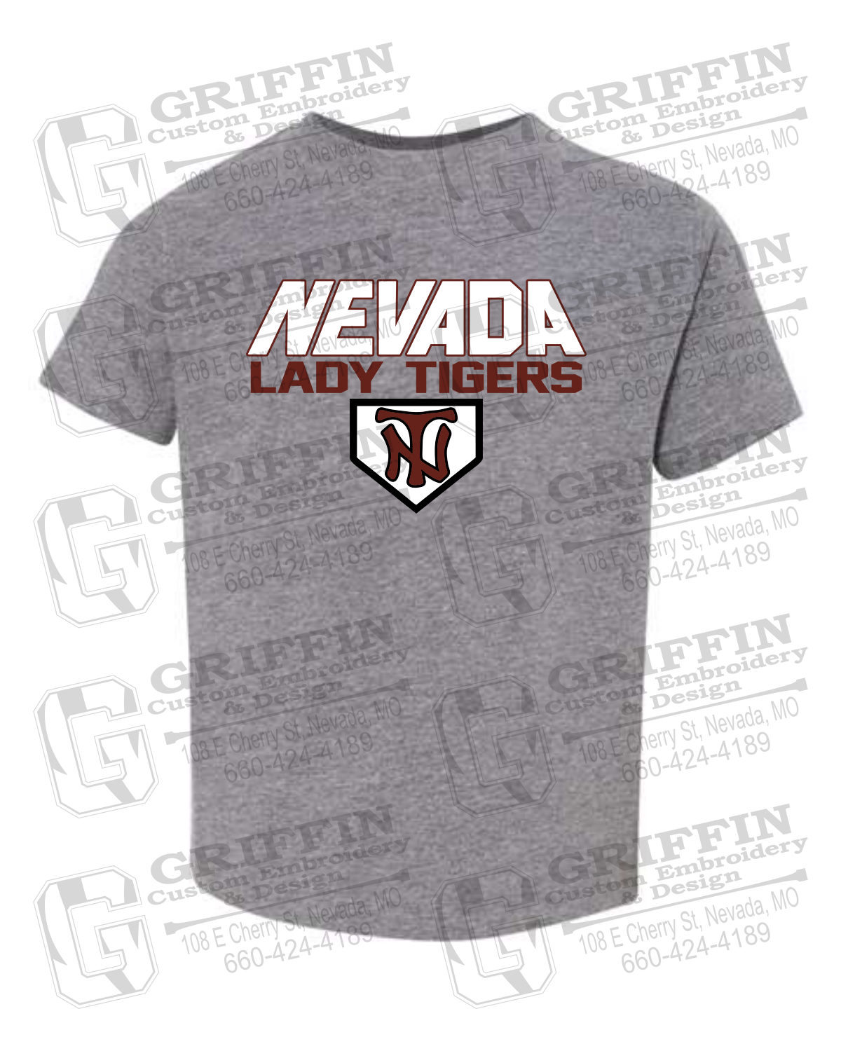 Toddler/Infant Cotton T-Shirt - Softball - Nevada Tigers 26-D