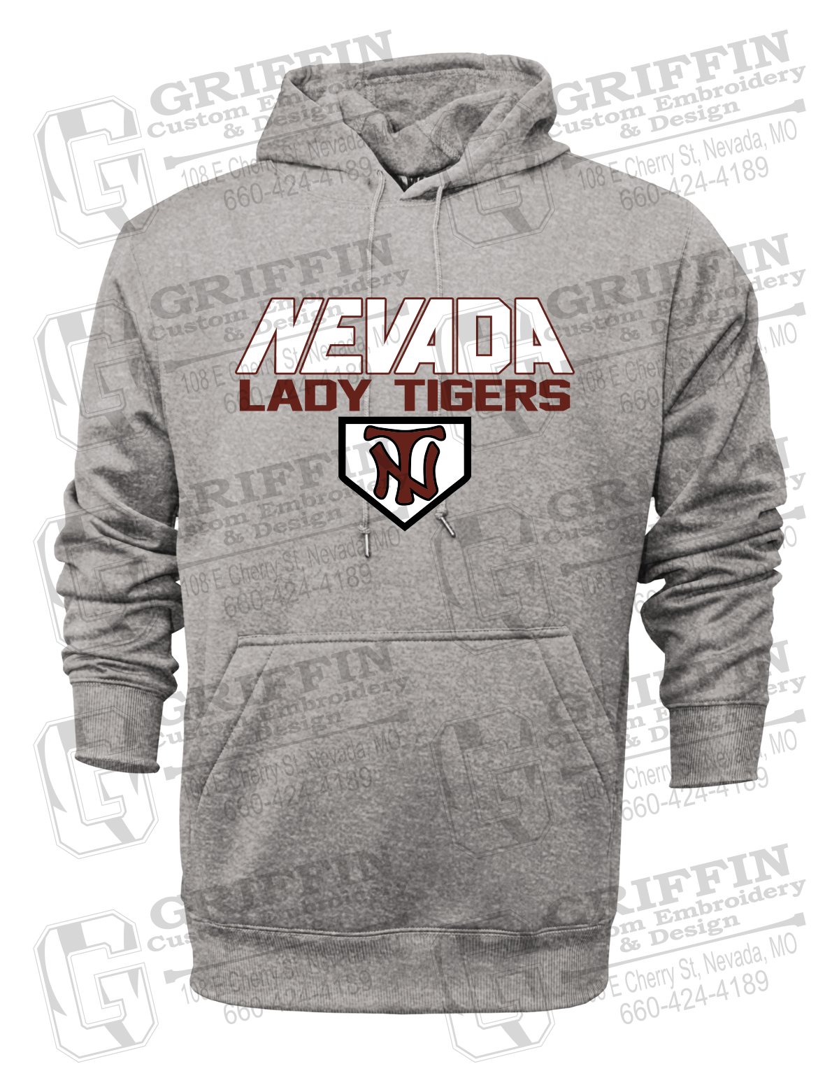 Performance Fleece Hoodie - Softball - Nevada Tigers 26-D