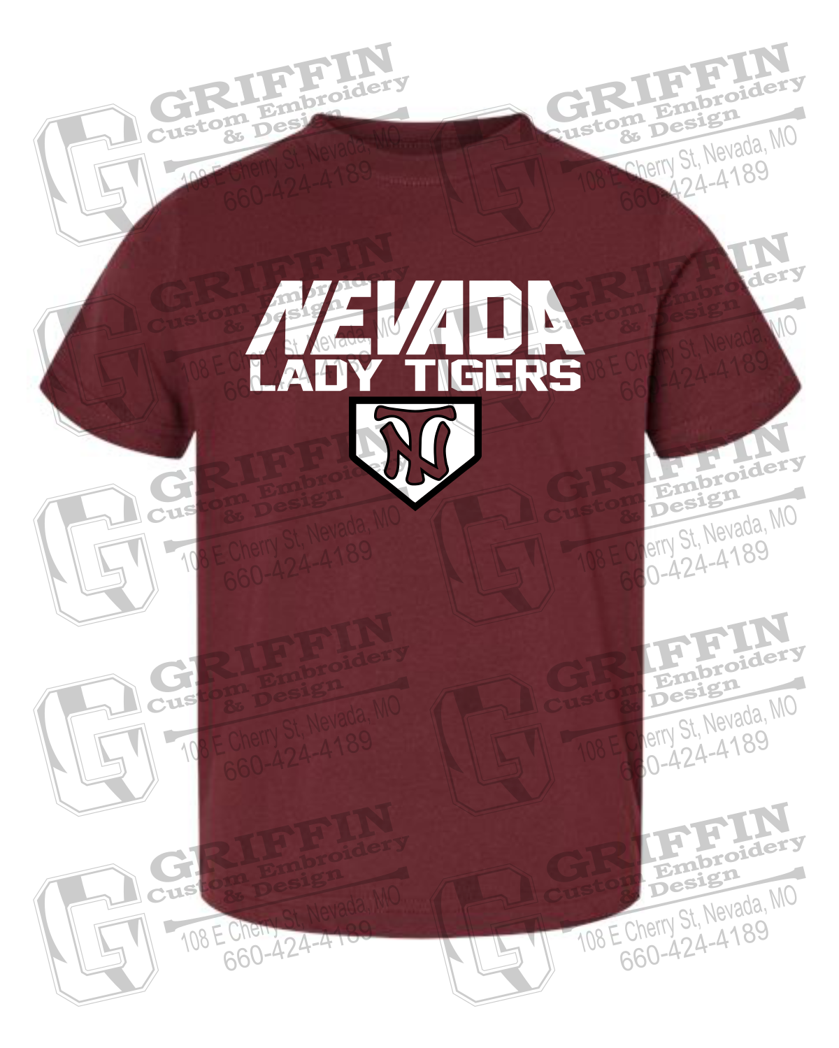 Toddler/Infant Cotton T-Shirt - Softball - Nevada Tigers 26-D