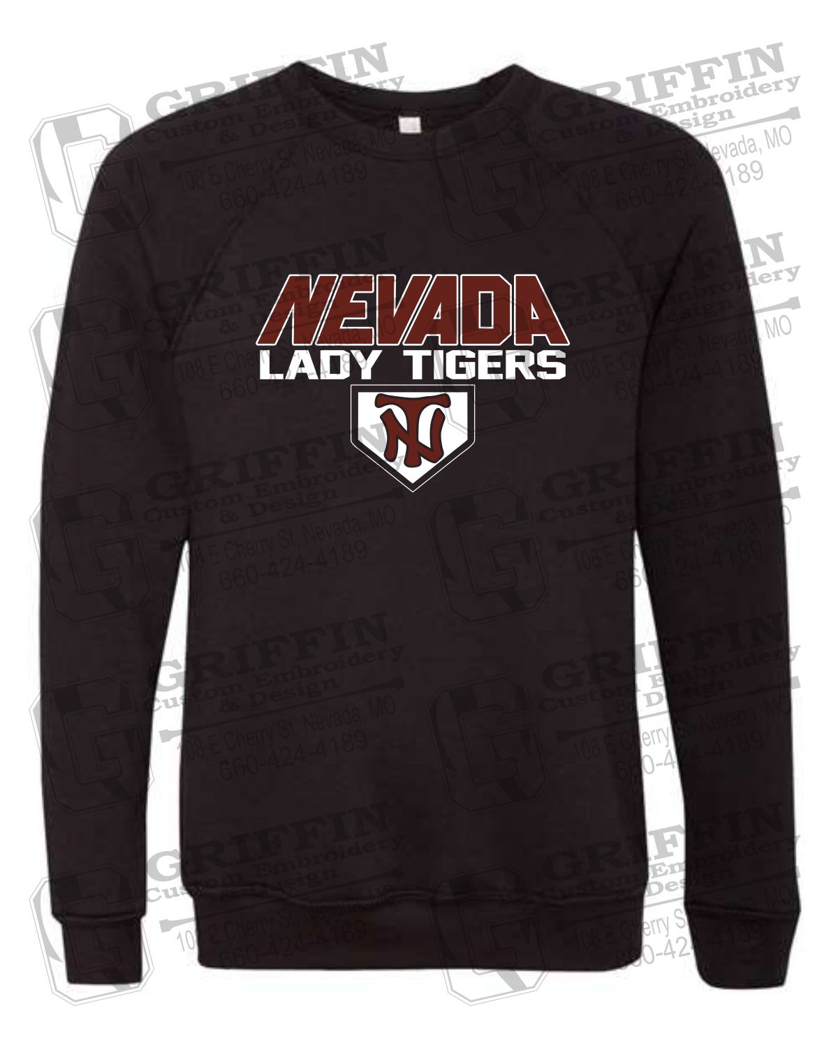 Sponge Fleece Sweatshirt - Softball - Nevada Tigers 26-D