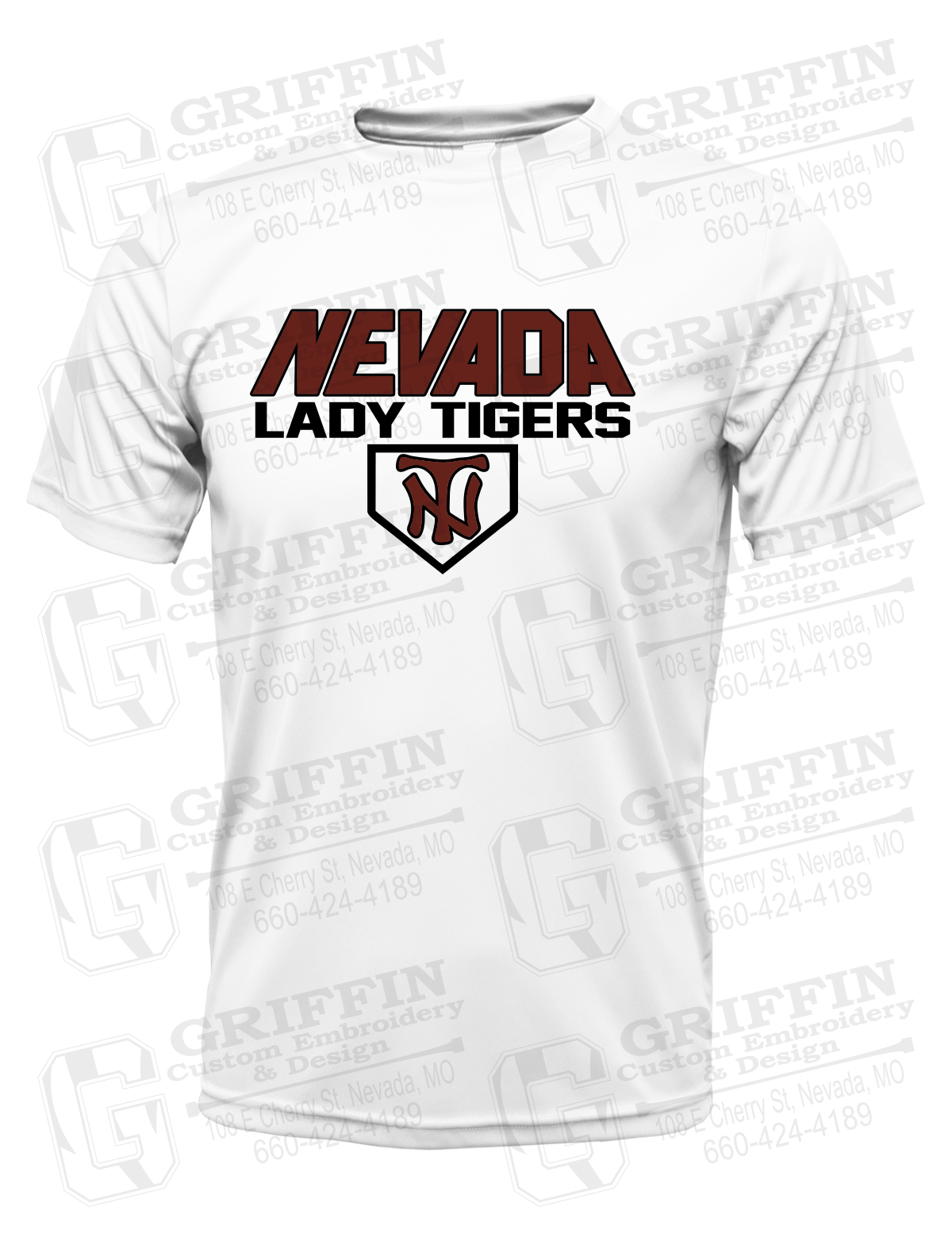 Dry-Fit Short Sleeve T-Shirt - Softball - Nevada Tigers 26-D