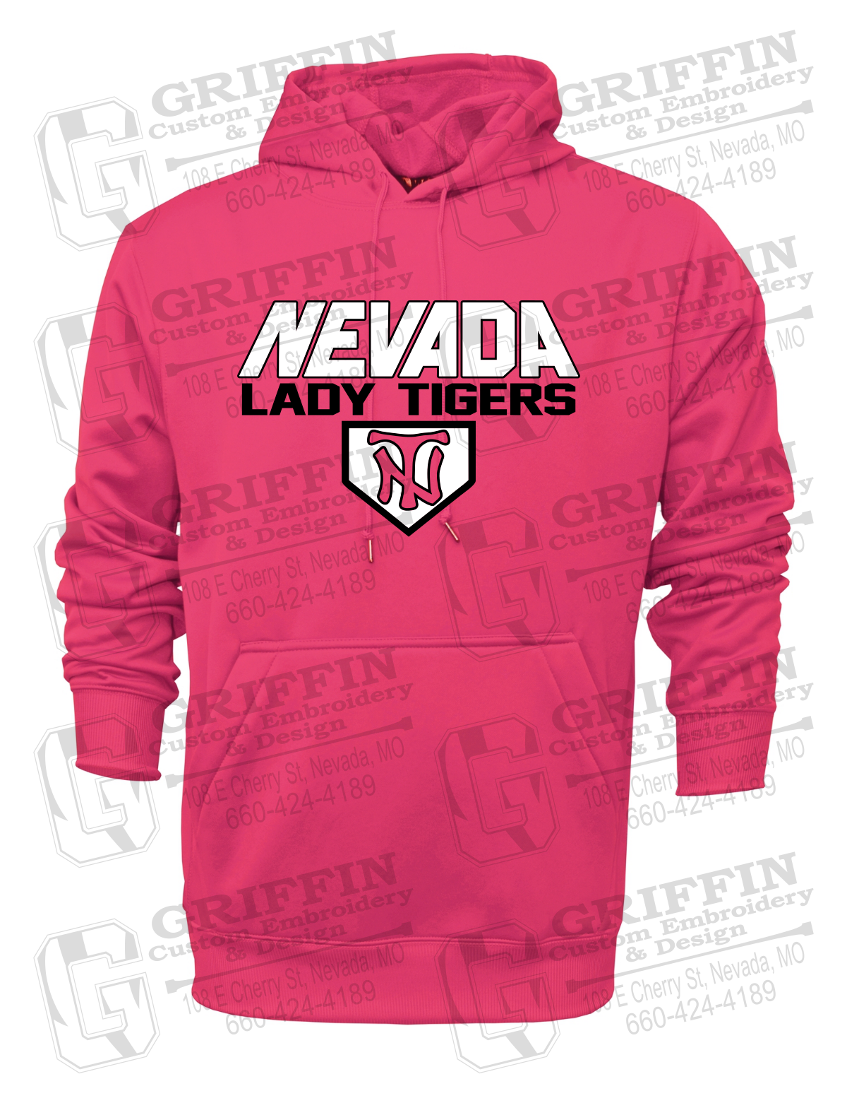 Performance Fleece Hoodie - Softball - Nevada Tigers 26-D